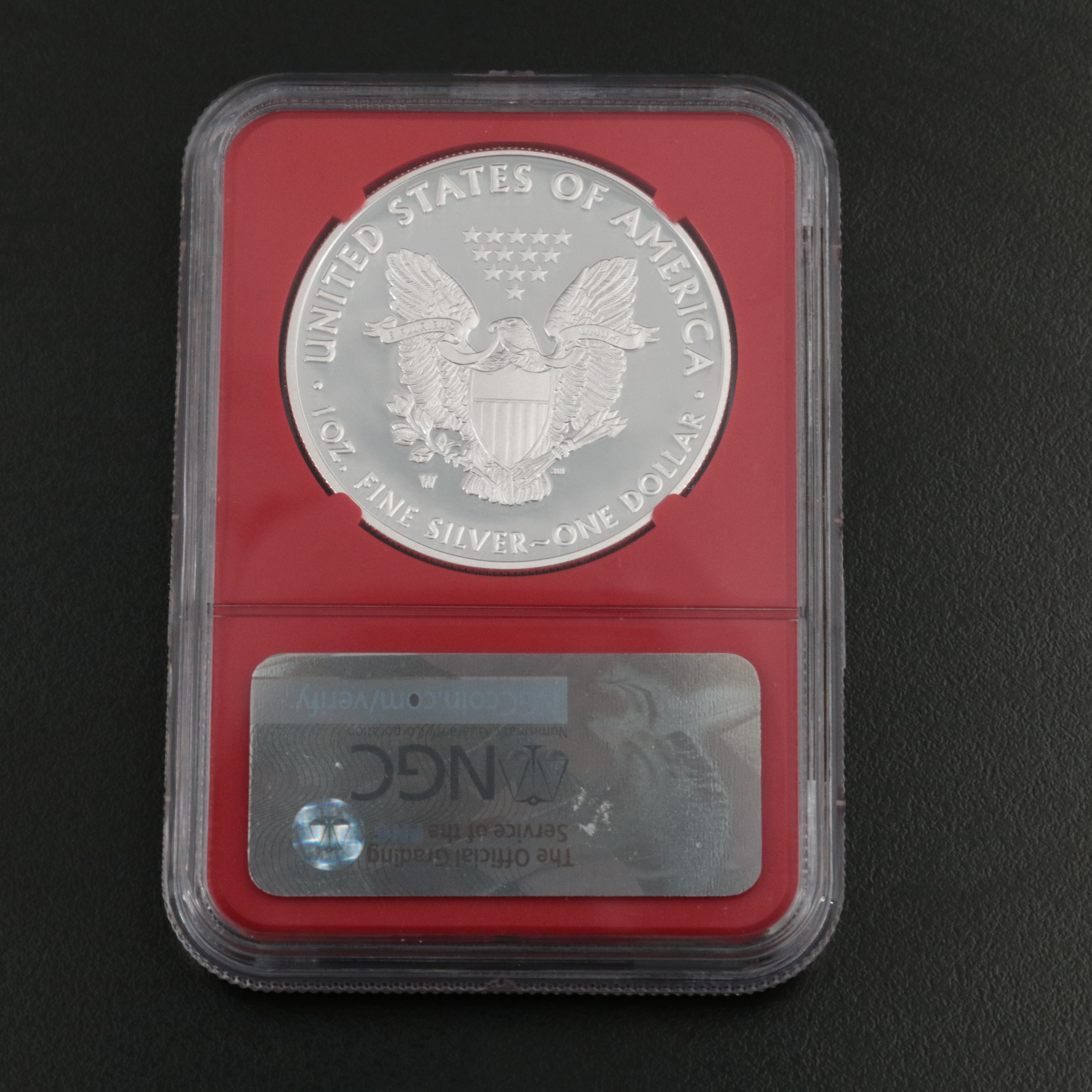 NGC PF70 UC 2017-W $1 U.S. Silver Eagle Proof Coin 1st Day of Issue