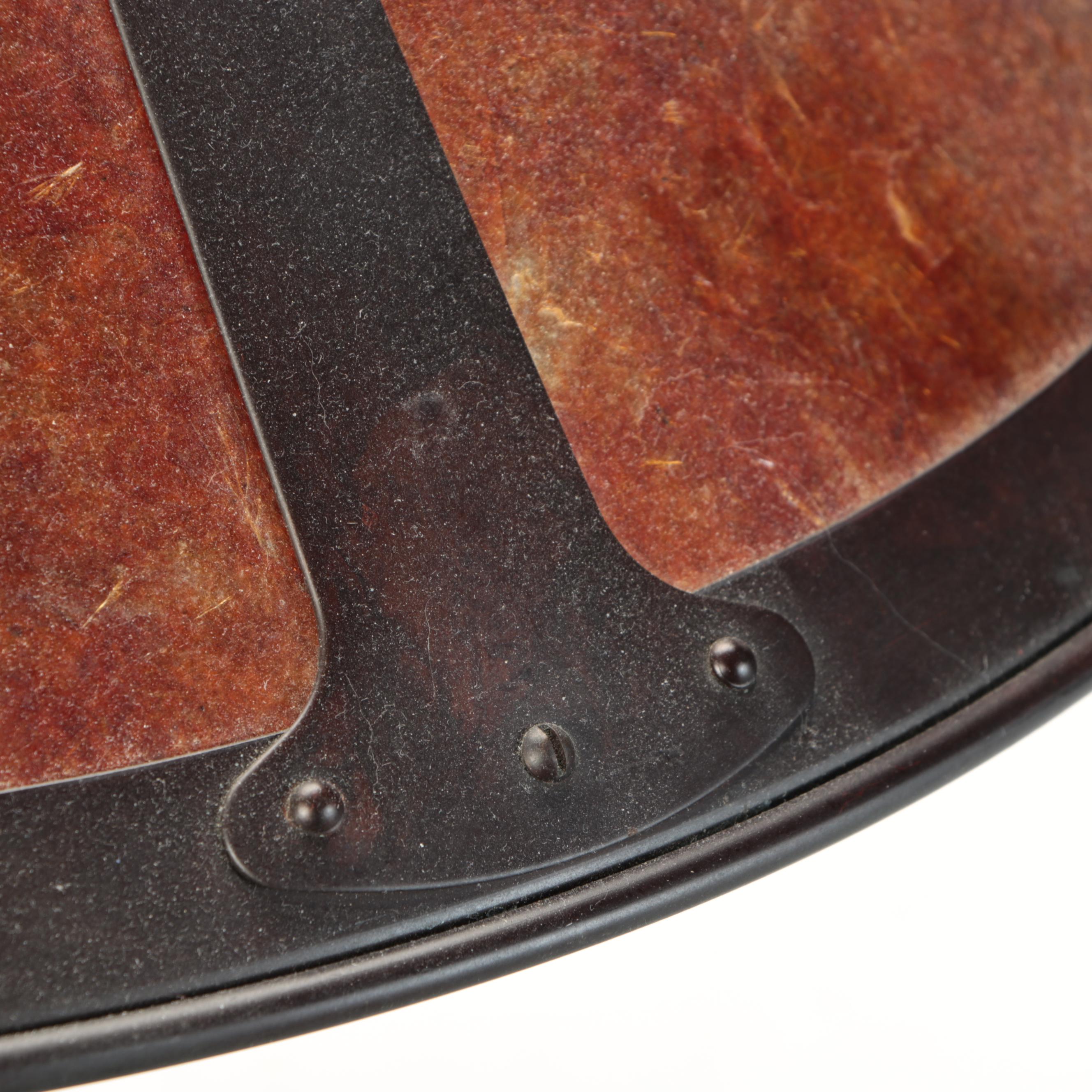 Arts and Crafts Style Mica and Copper Table Lamp, Late 20th Century