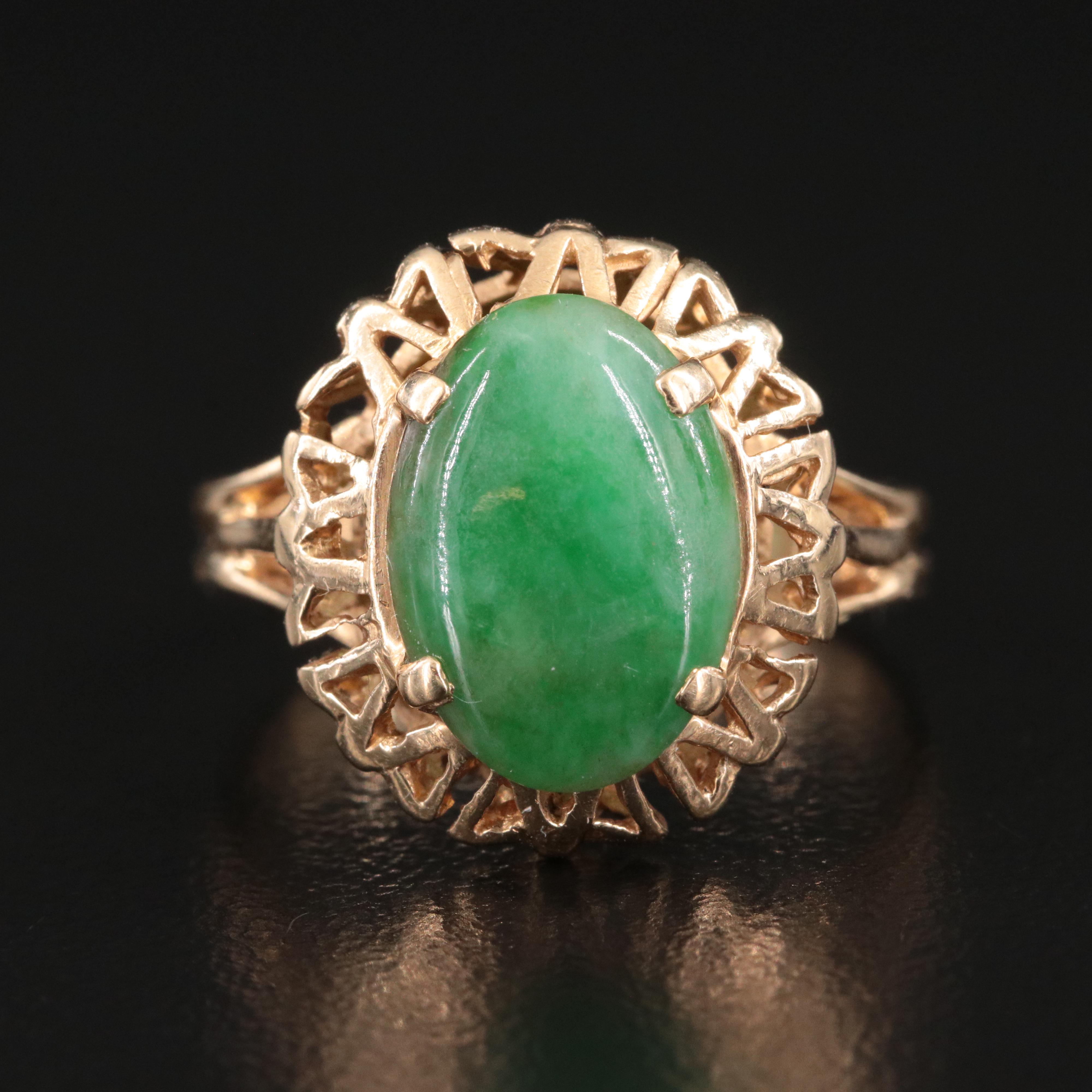 14K Jadeite Ring