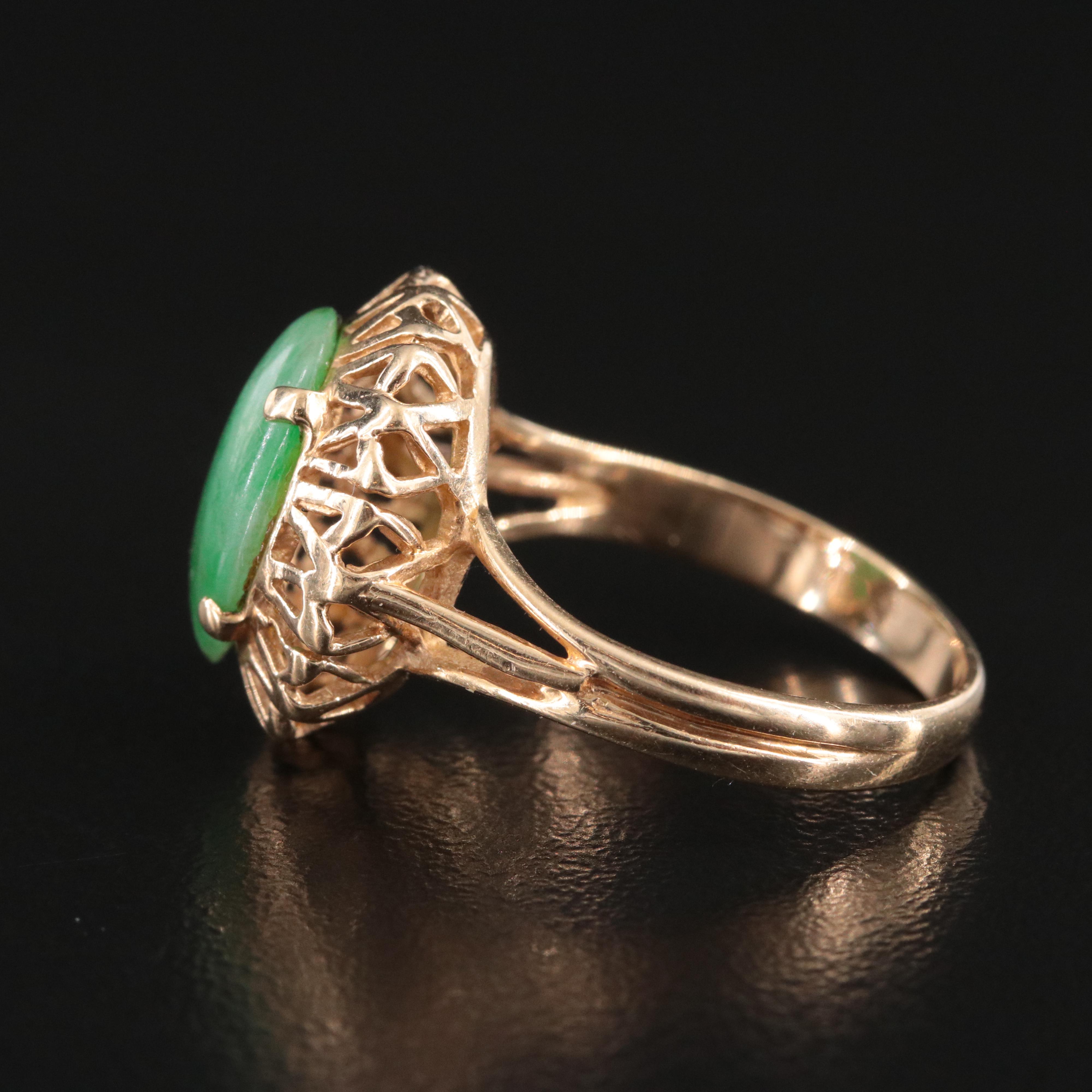 14K Jadeite Ring