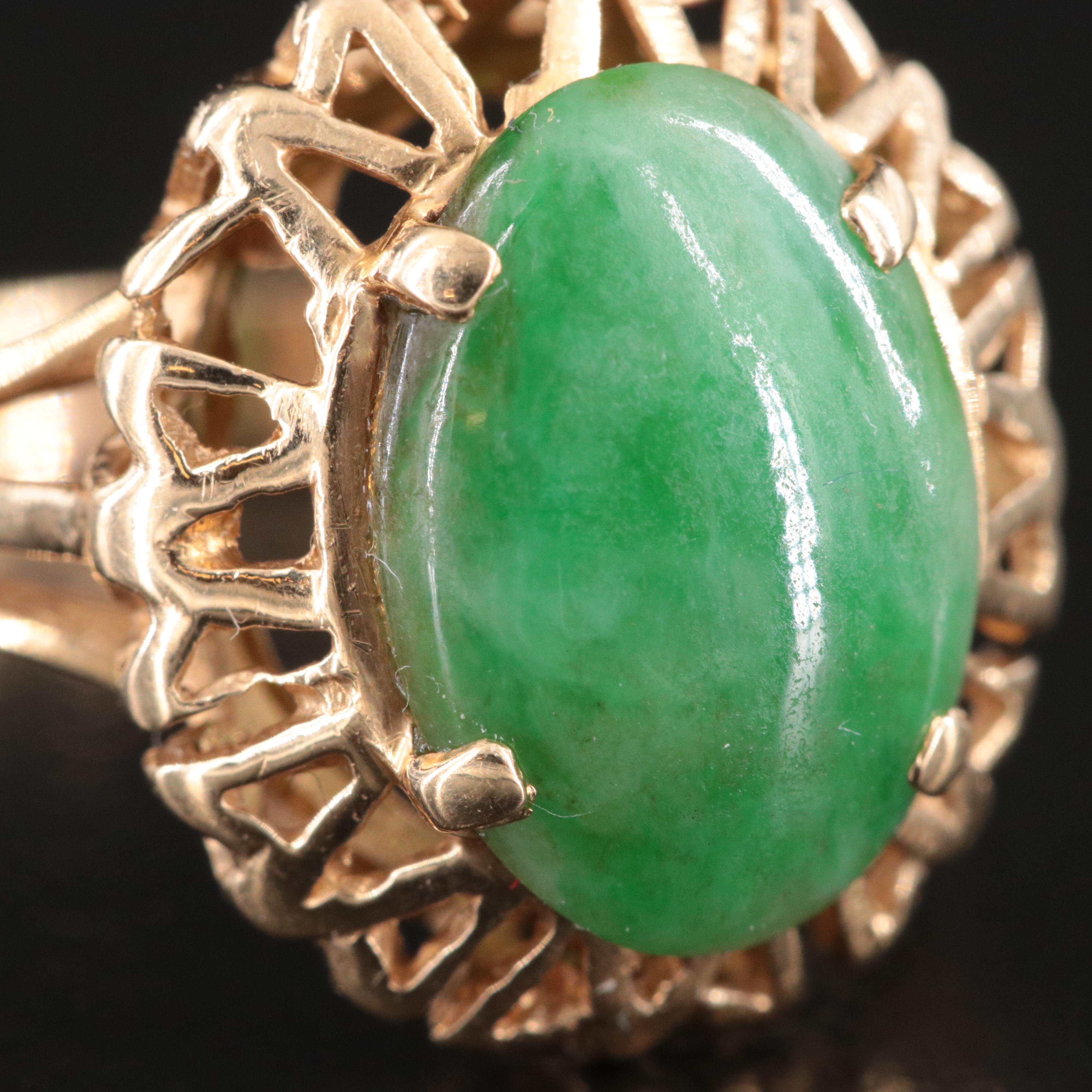 14K Jadeite Ring