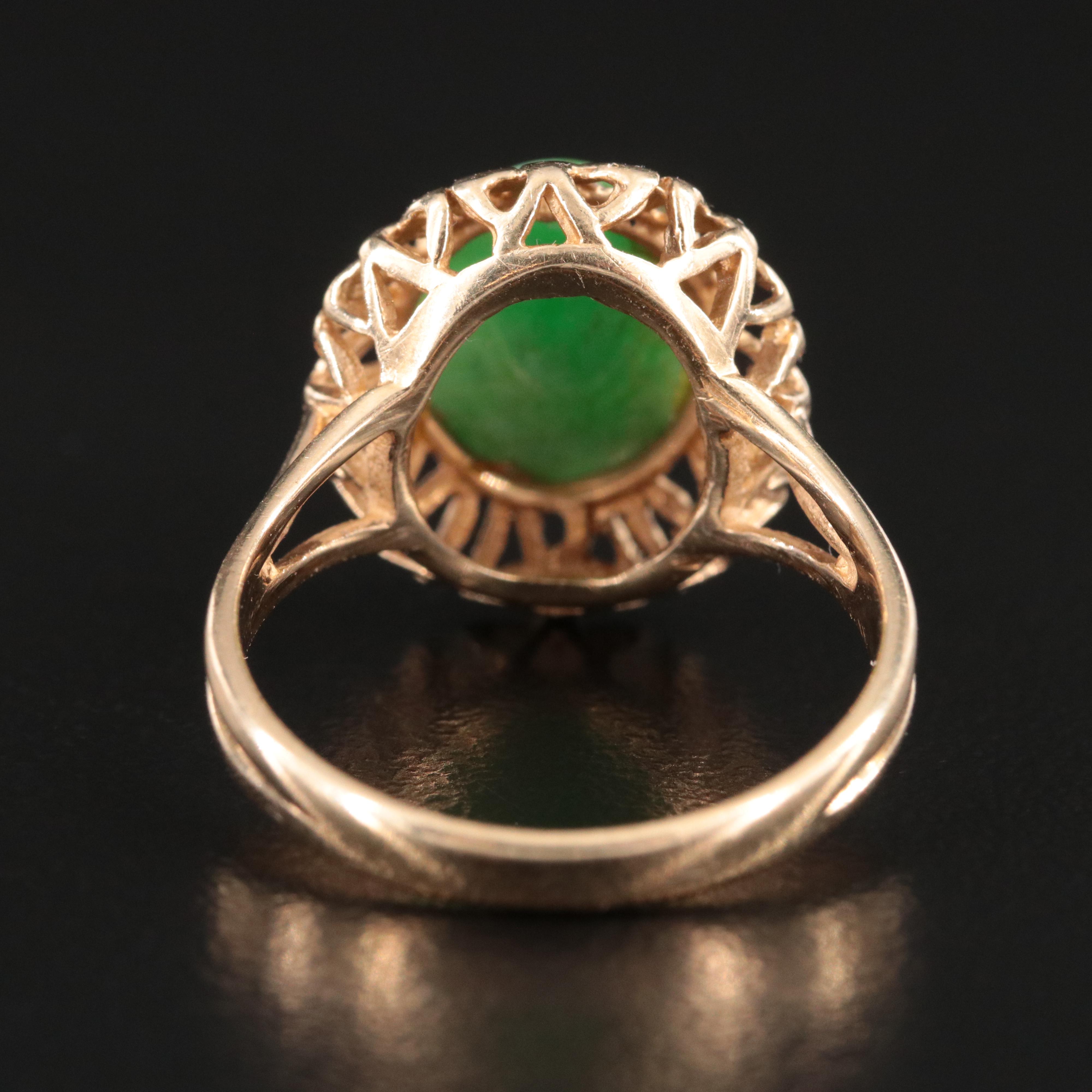 14K Jadeite Ring