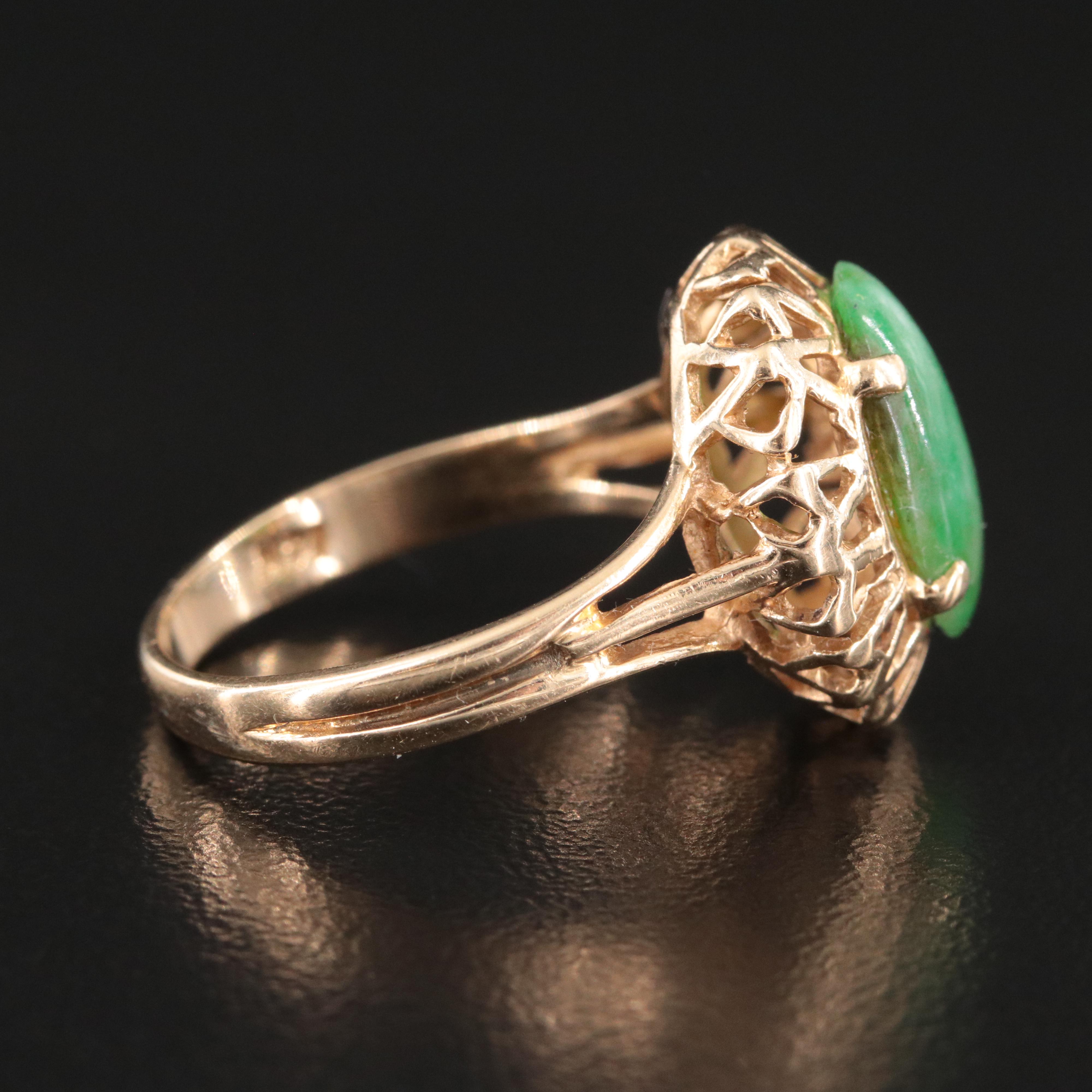 14K Jadeite Ring
