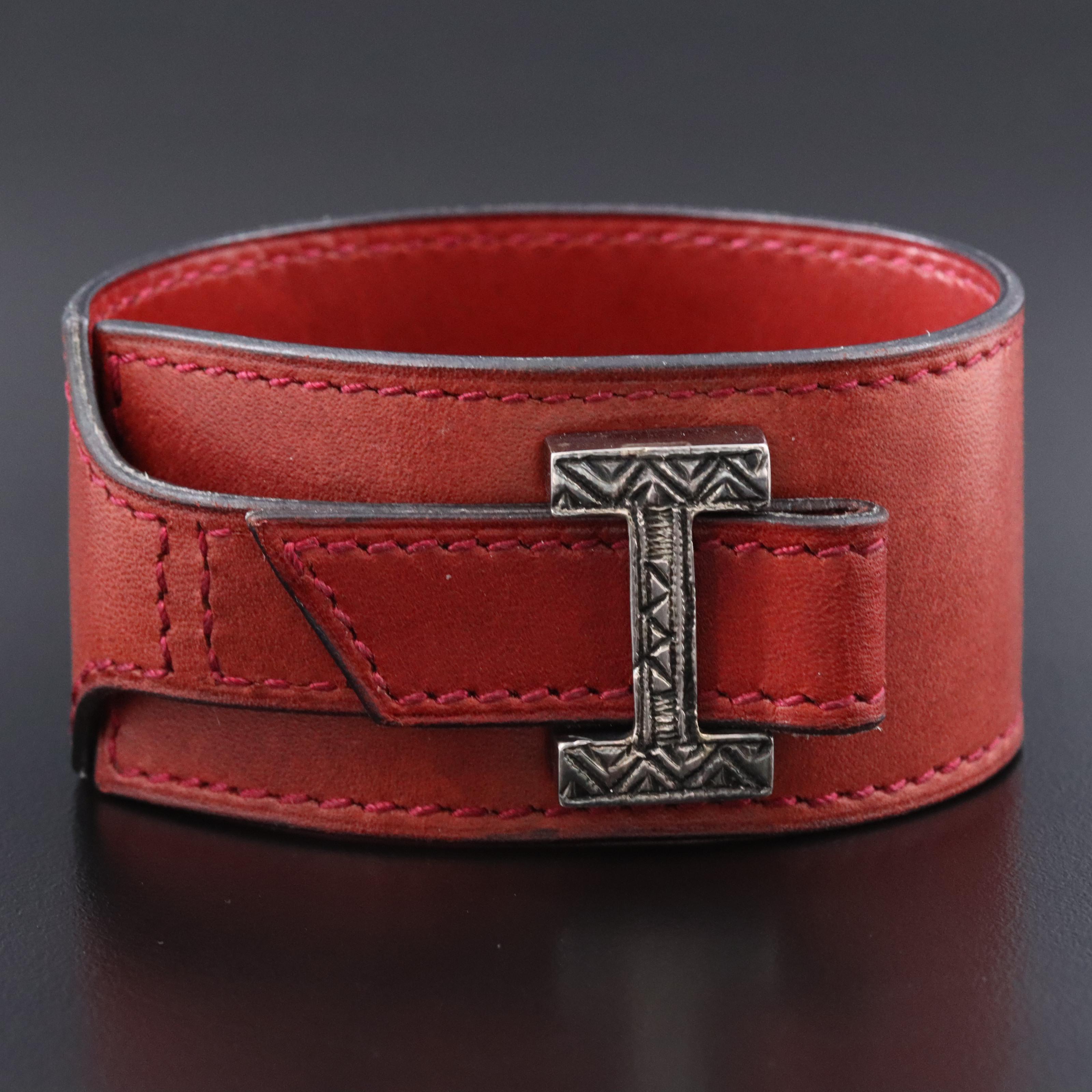 Hermès Artemis Toureg Leather Bracelet