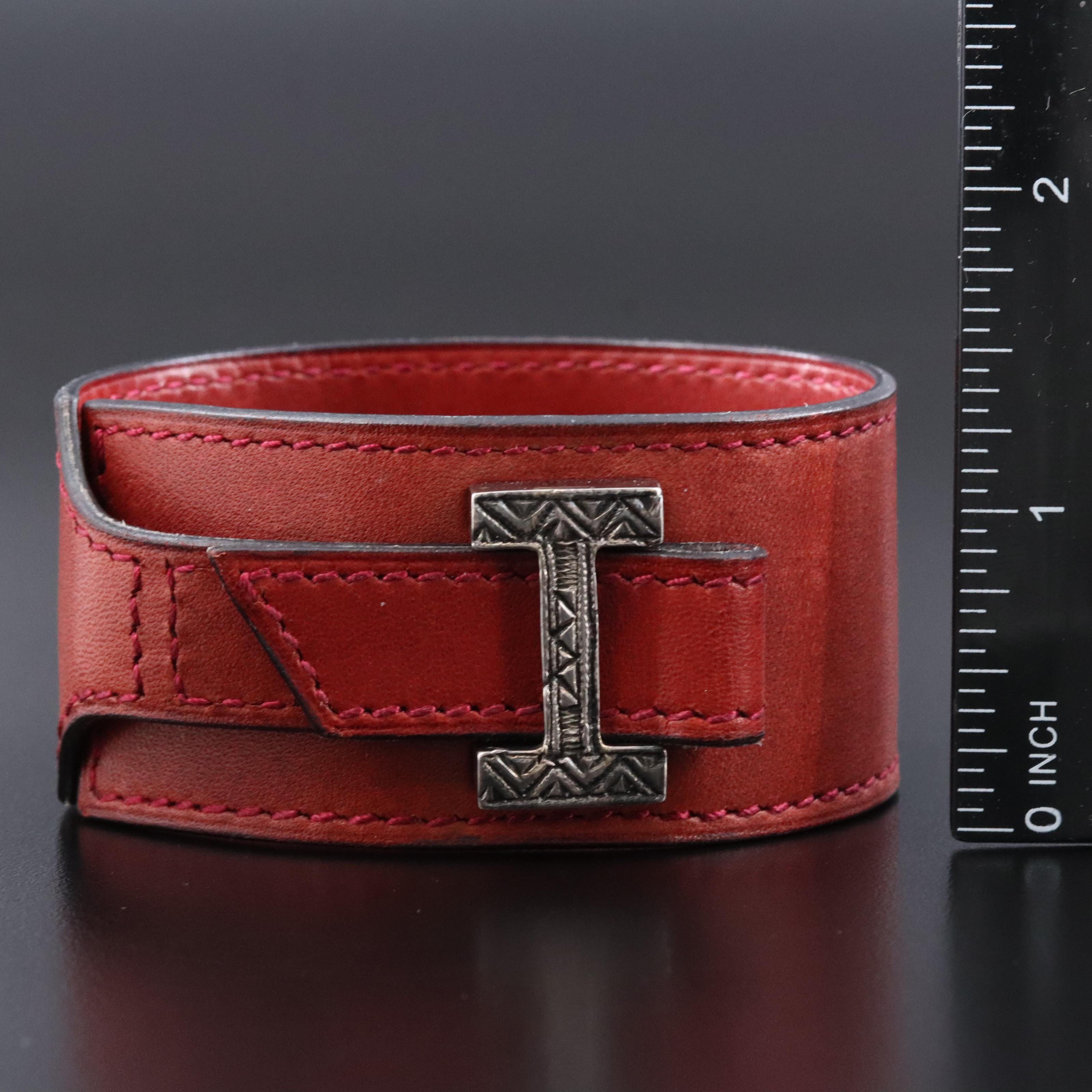 Hermès Artemis Toureg Leather Bracelet