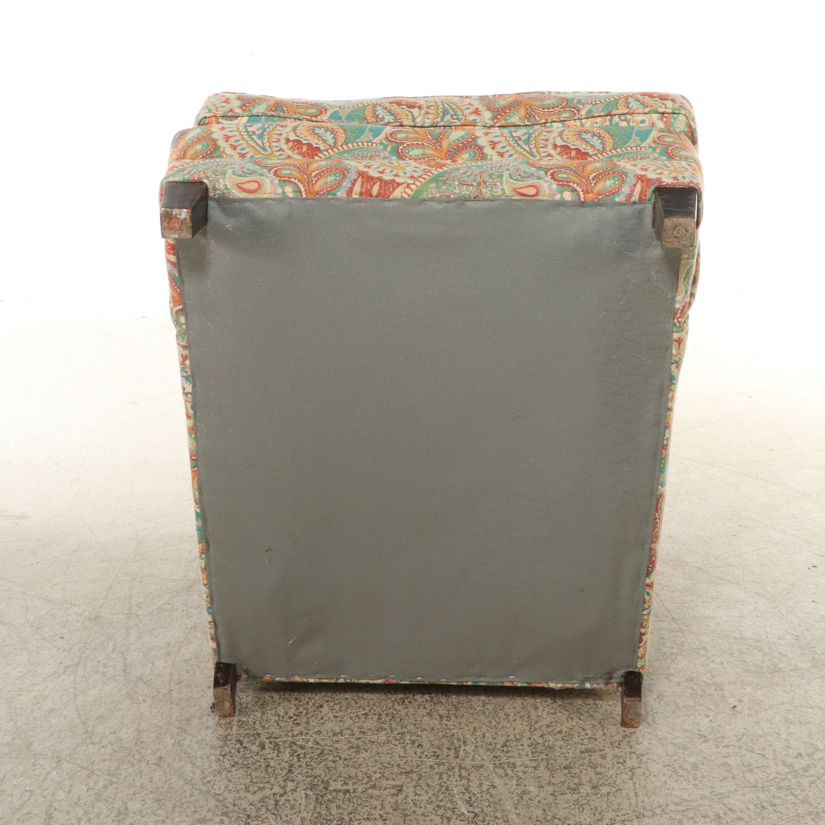 Contemporary Paisley Upholstered Armchair