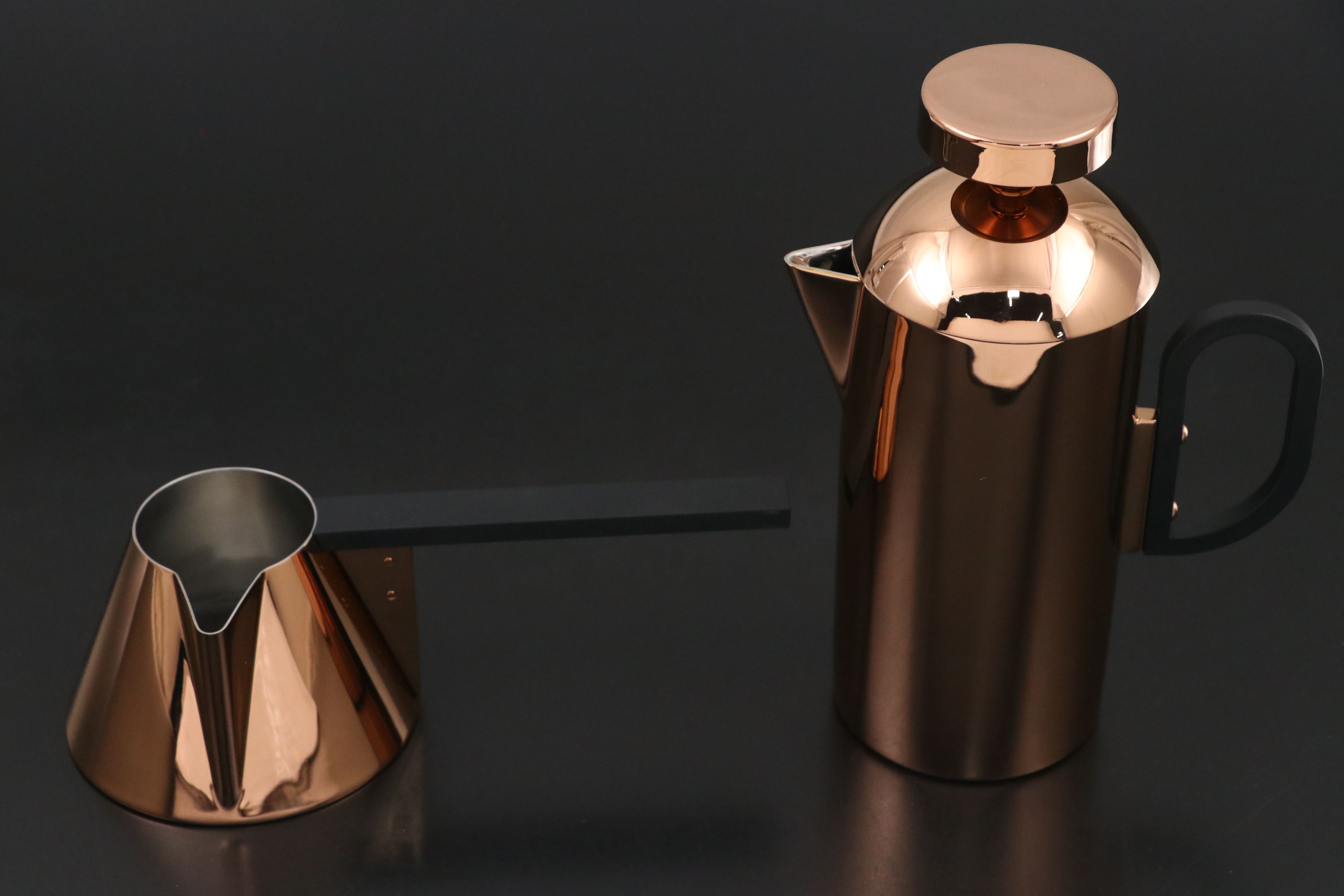 Tom Dixon "Brew" and "Plum" Stainless Steel Coffee Tray, French Press, and More