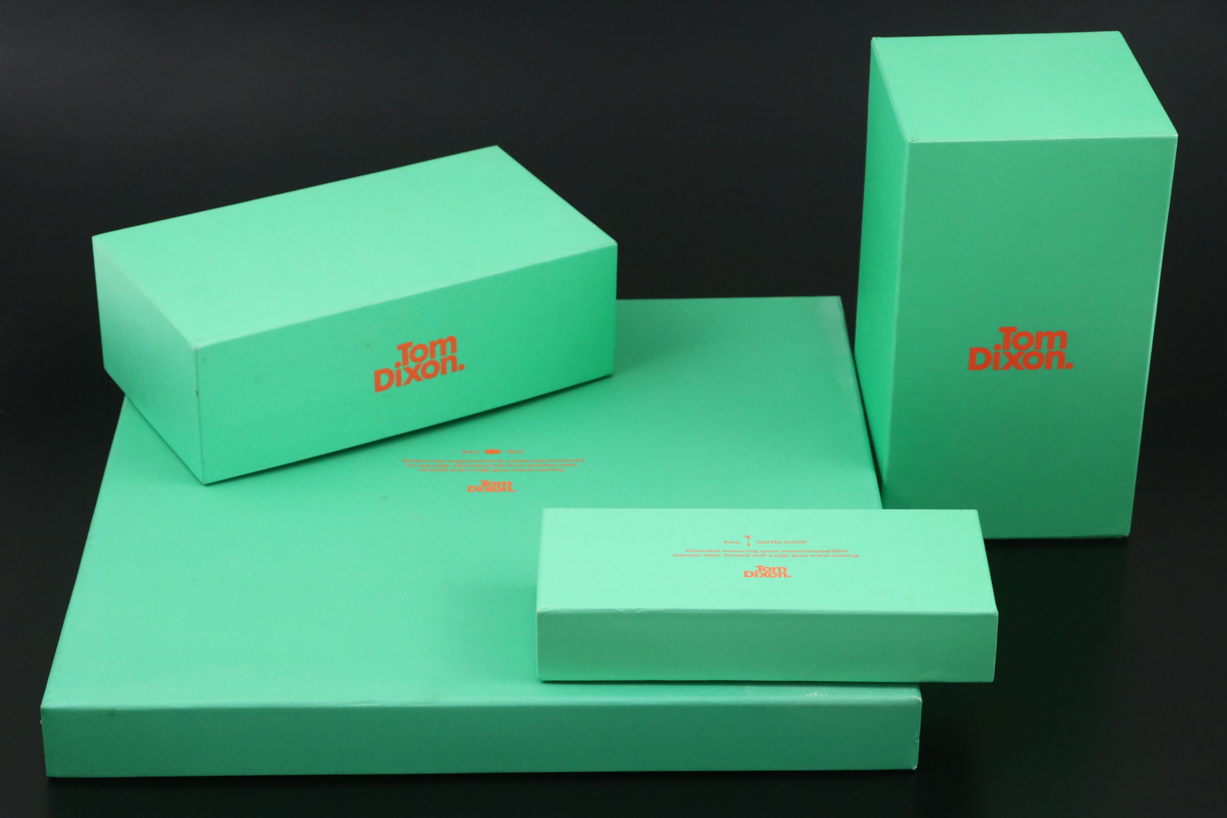 Tom Dixon "Brew" and "Plum" Stainless Steel Coffee Tray, French Press, and More