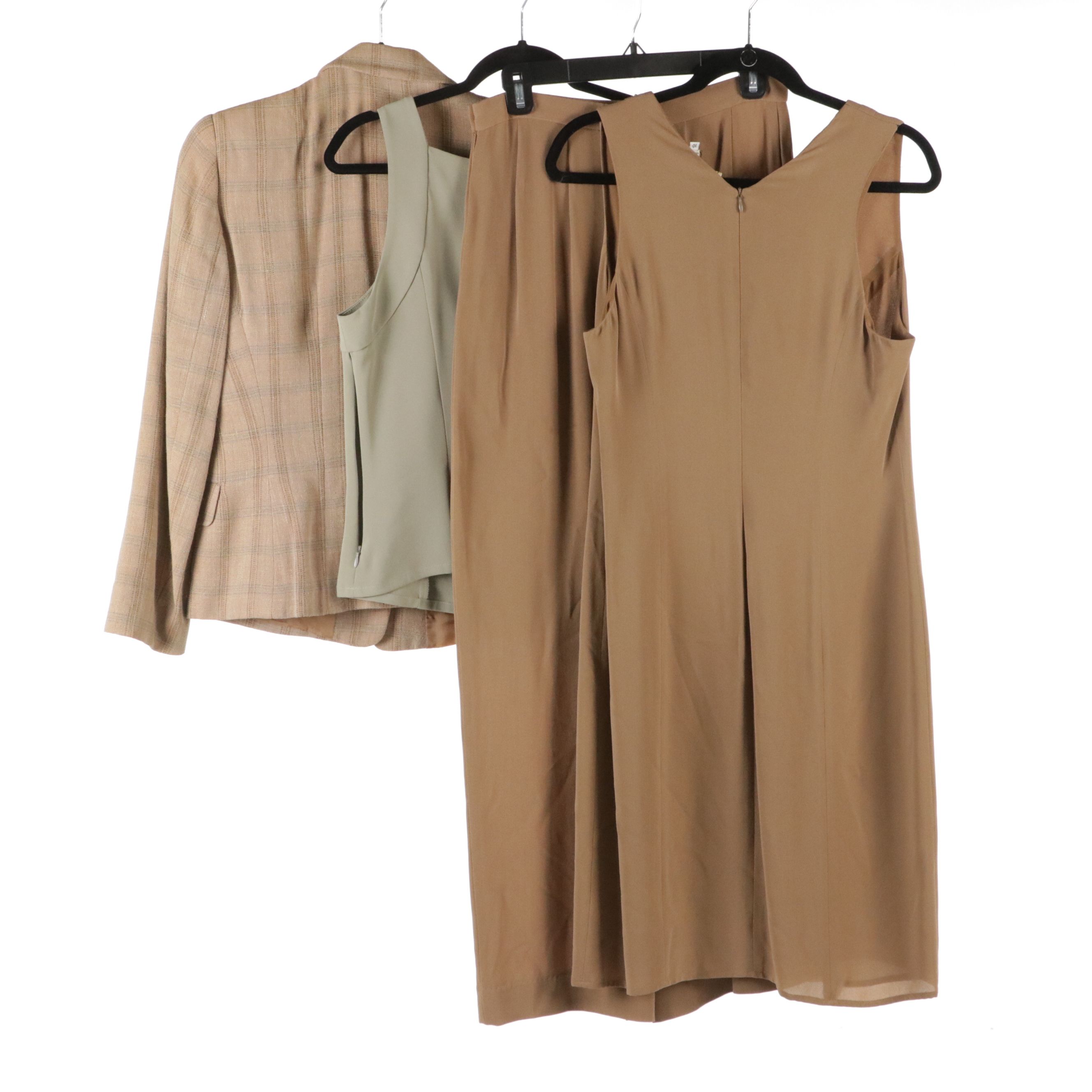 Giorgio Armani Le Collezioni Sleeveless Dress and Top, Pants, and Jacket