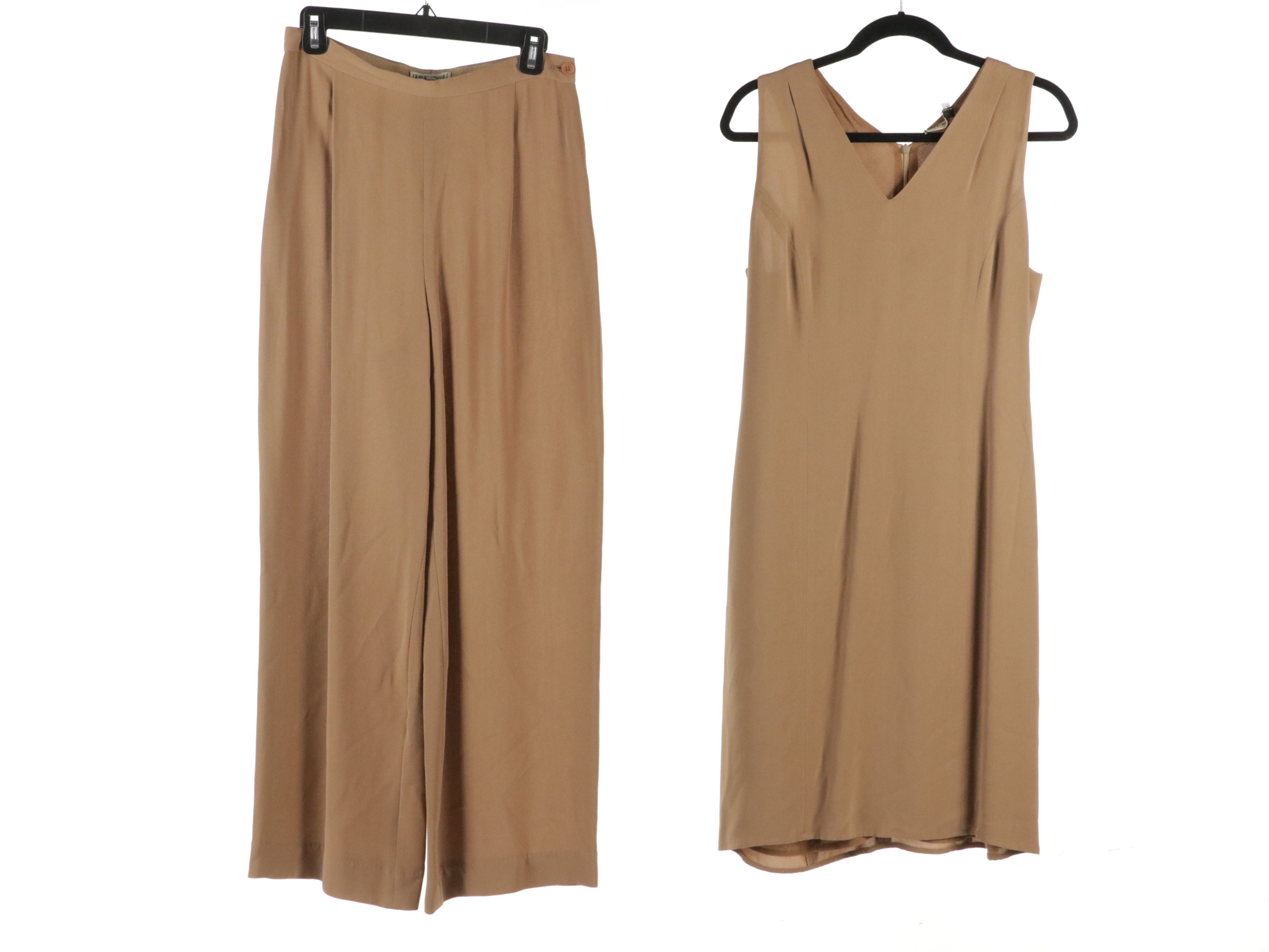 Giorgio Armani Le Collezioni Sleeveless Dress and Top, Pants, and Jacket