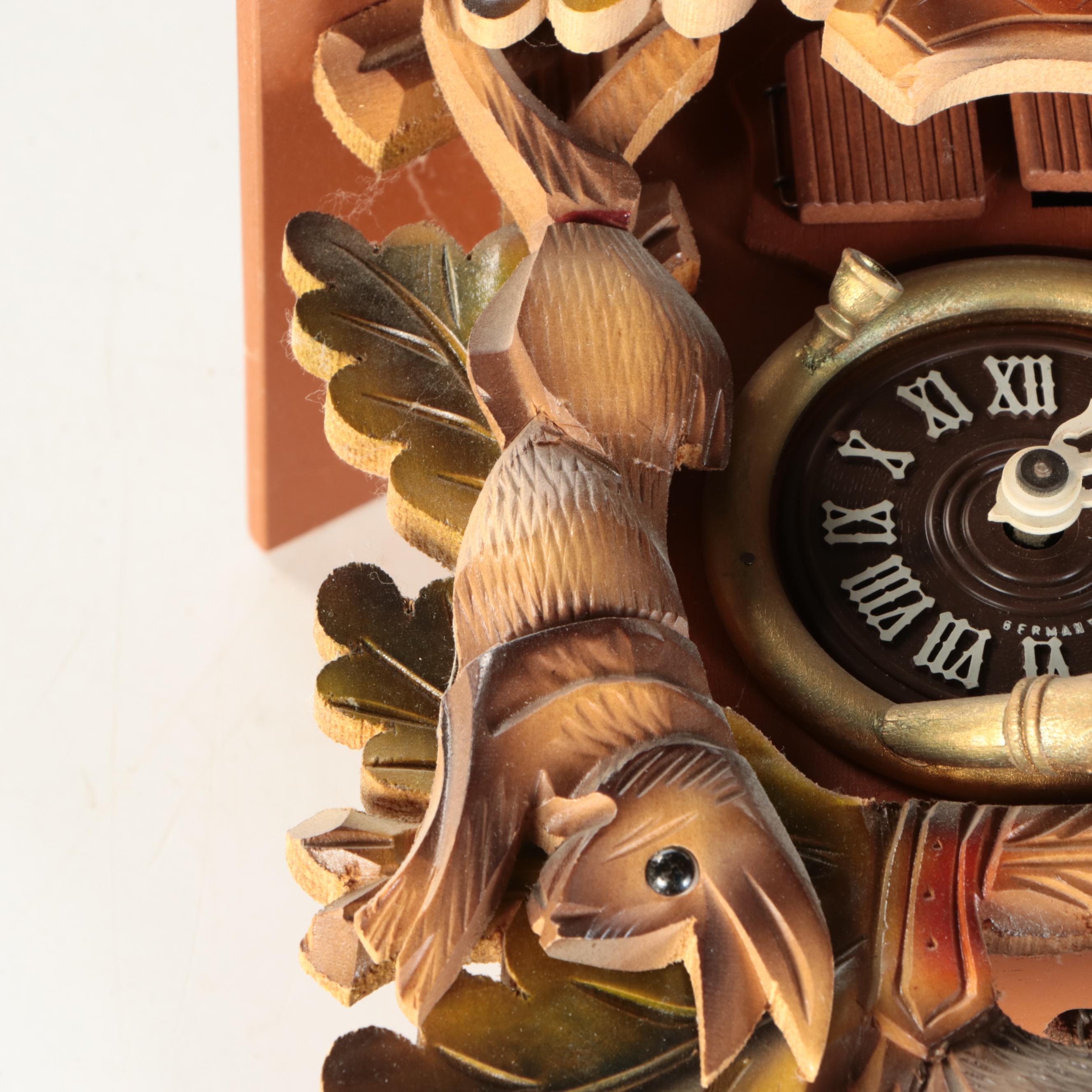 German Black Forest Style Wall Hanging Cuckoo Clock