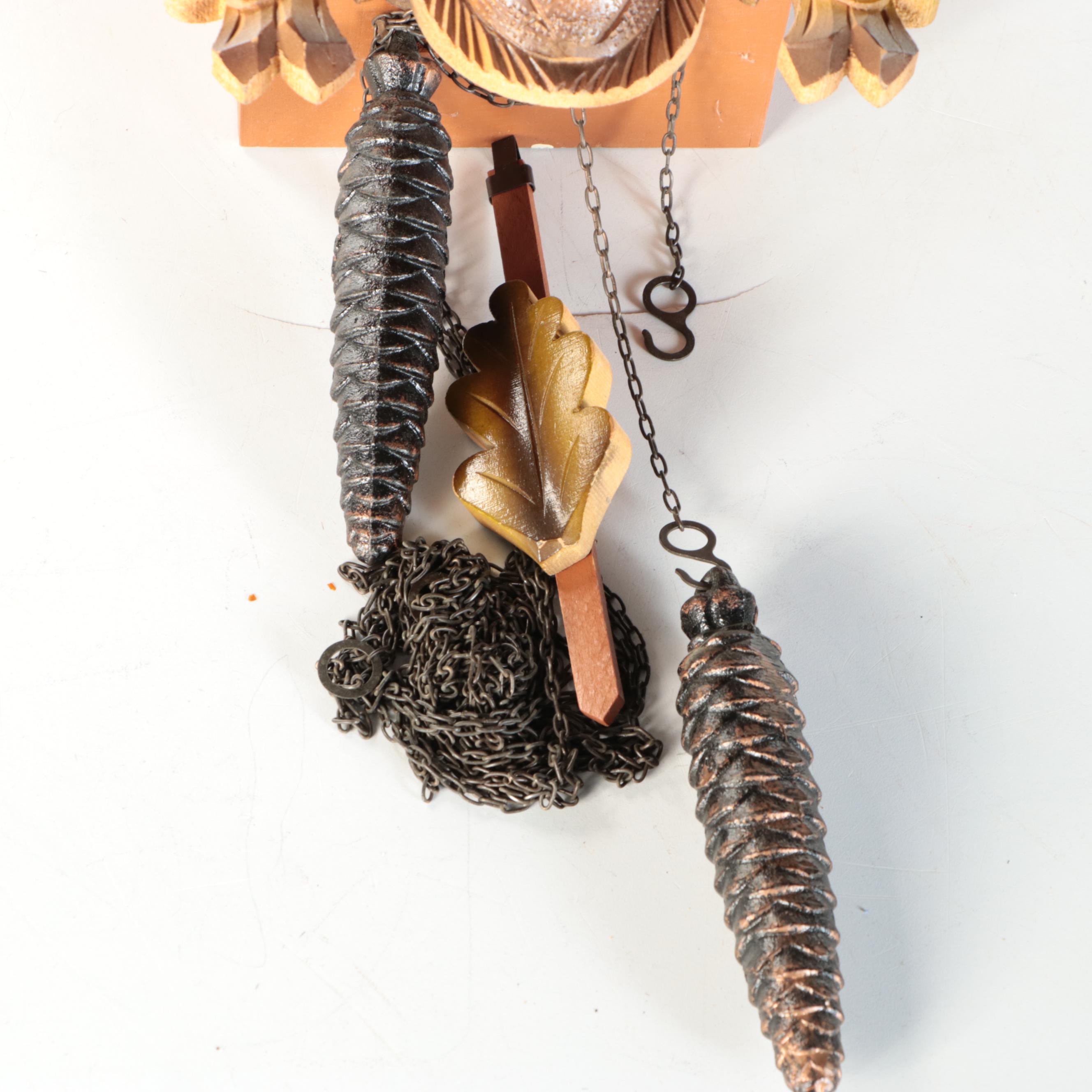 German Black Forest Style Wall Hanging Cuckoo Clock