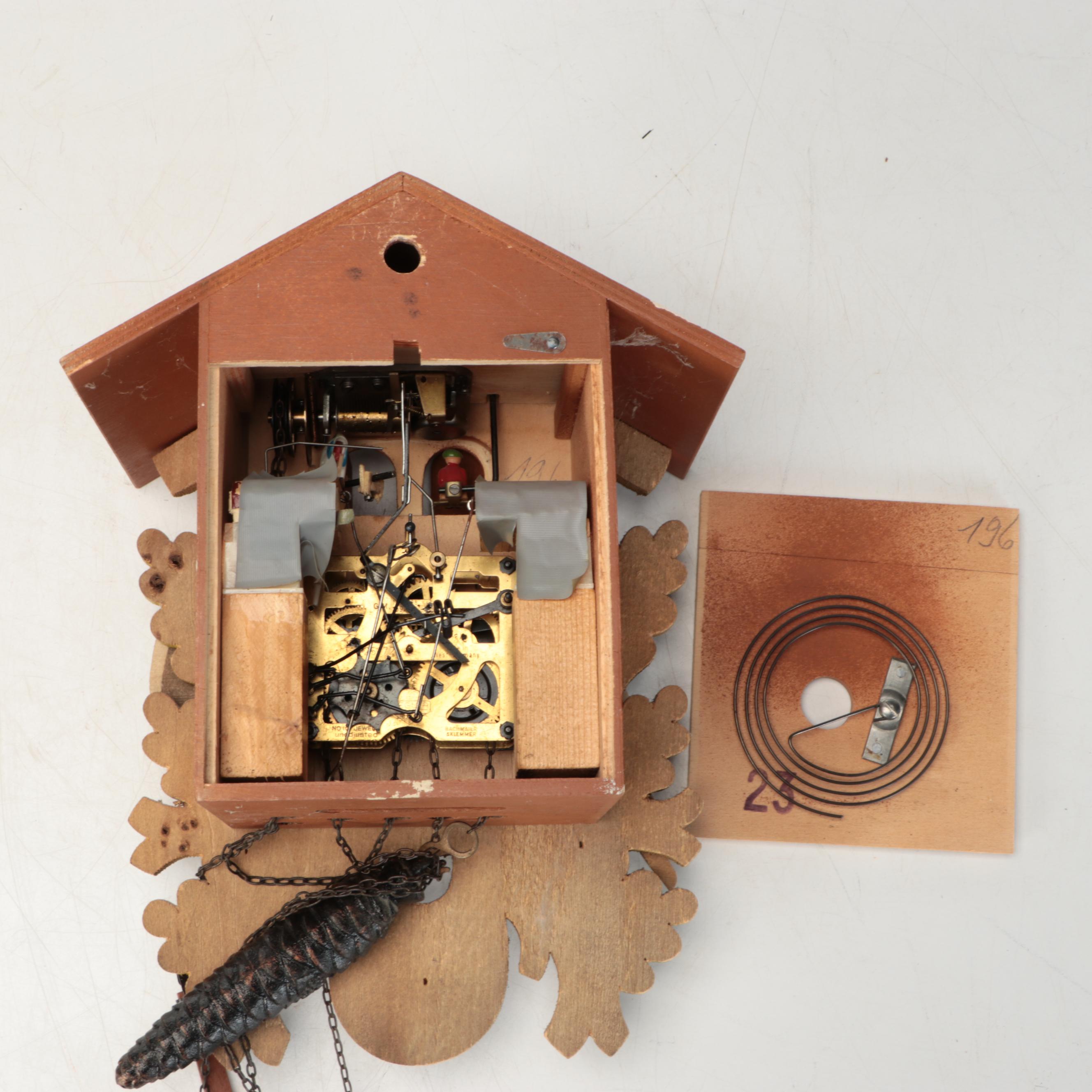 German Black Forest Style Wall Hanging Cuckoo Clock