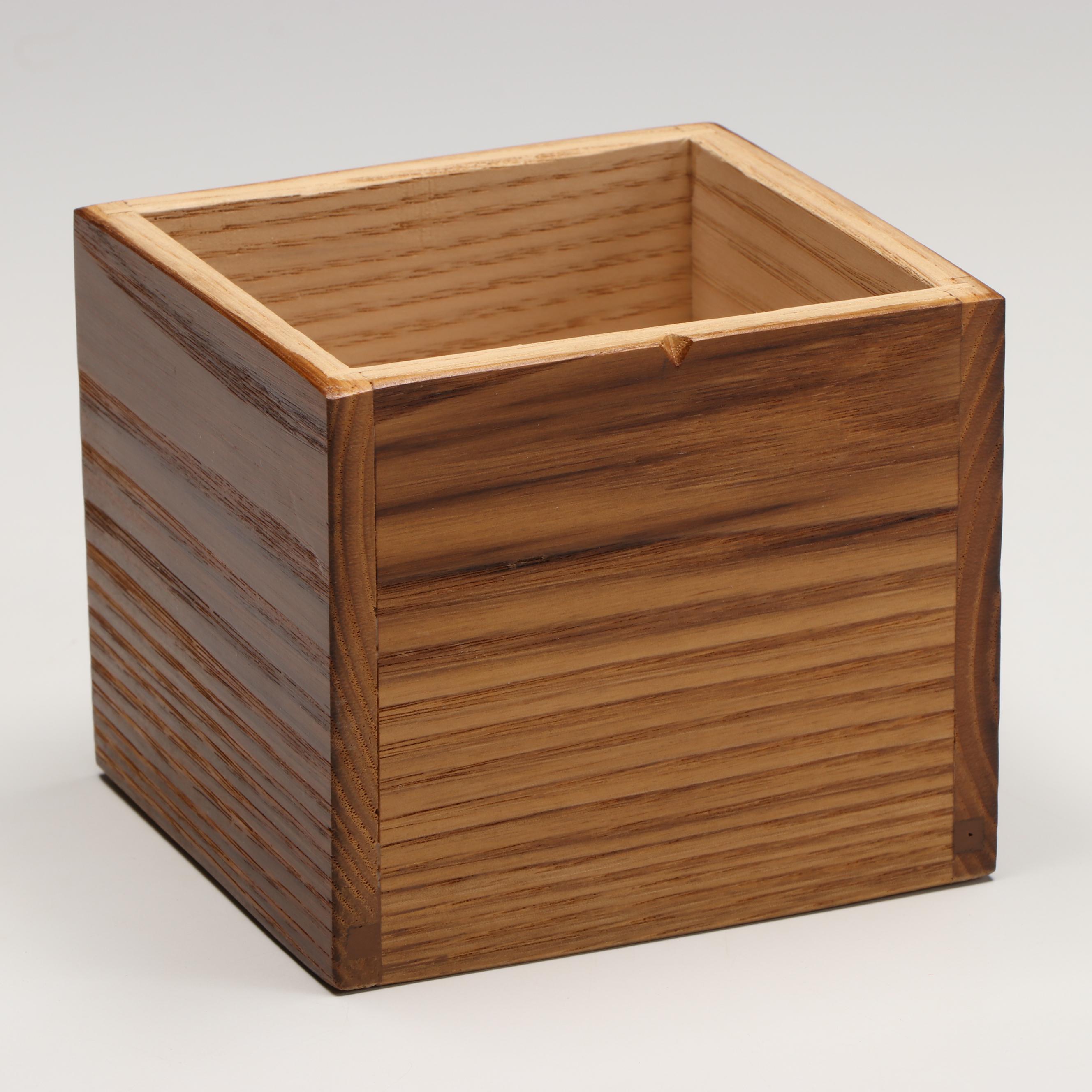 Signed Studio Inlaid Wood Boxes by W.M. Hergenroeder