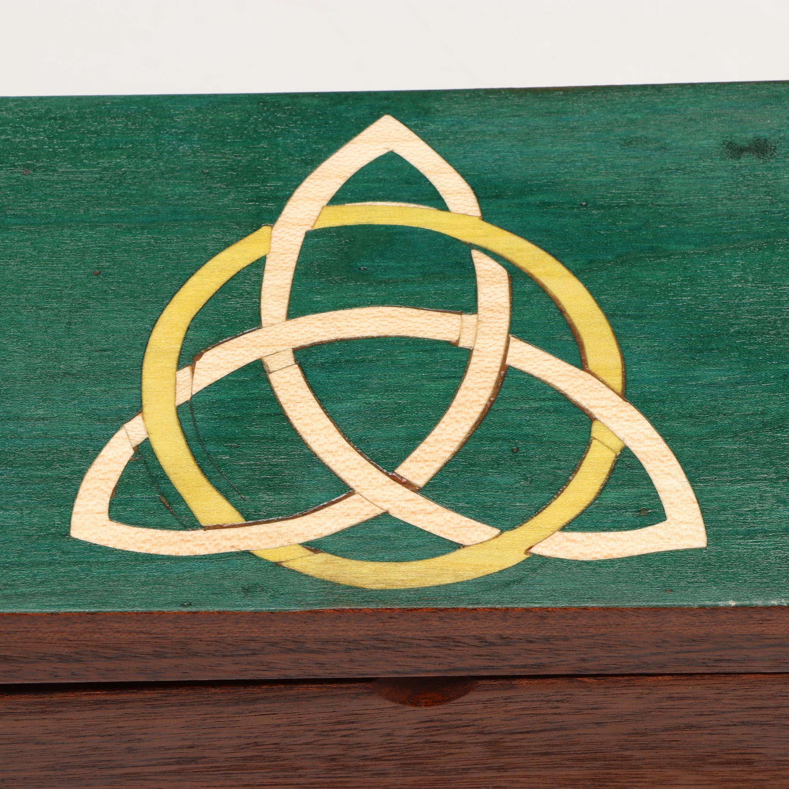 Signed Studio Inlaid Wood Boxes by W.M. Hergenroeder