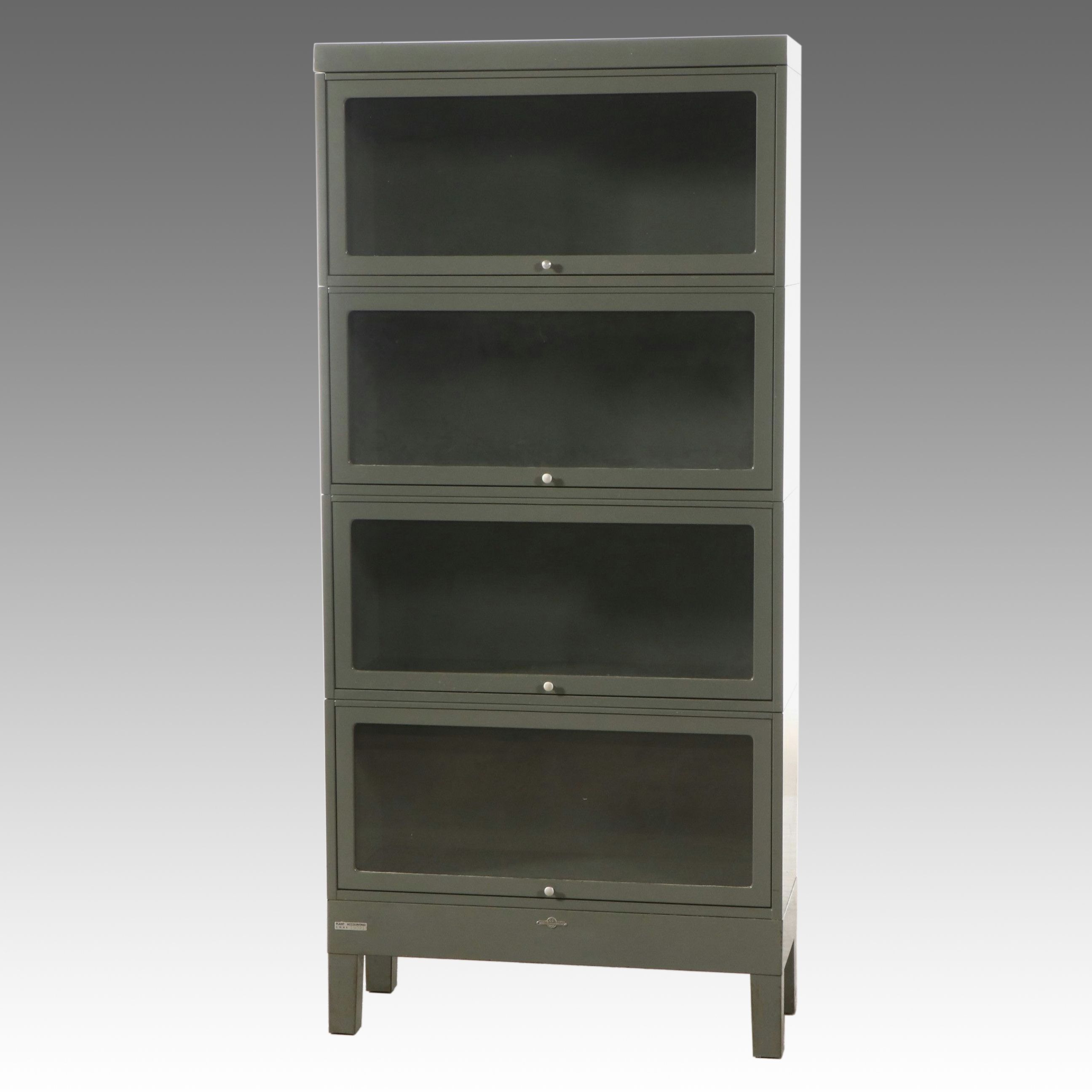 Globe-Wernick Metal Glass Front Barrister's Bookcase