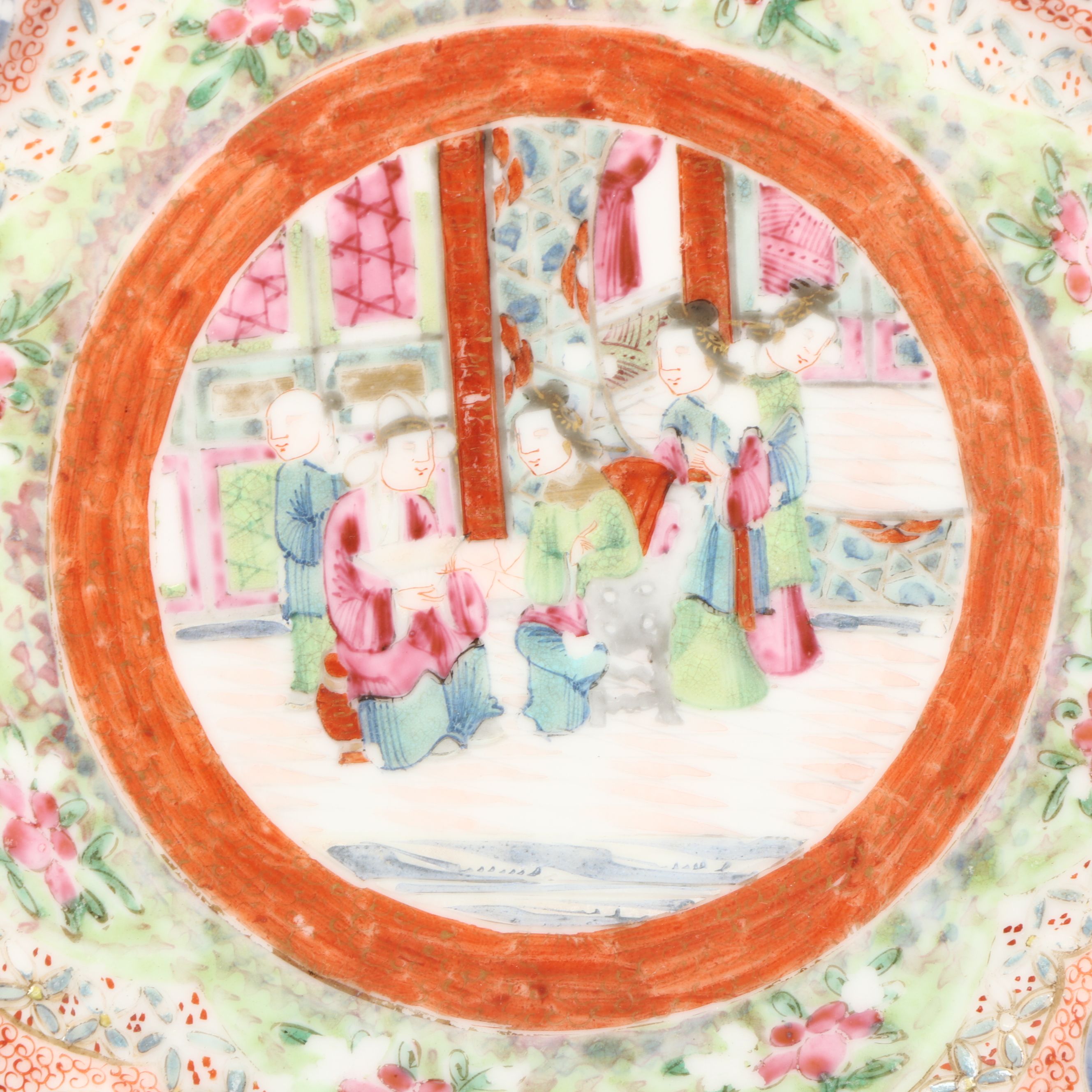Chinese Export Famille Verte Porcelain Plates