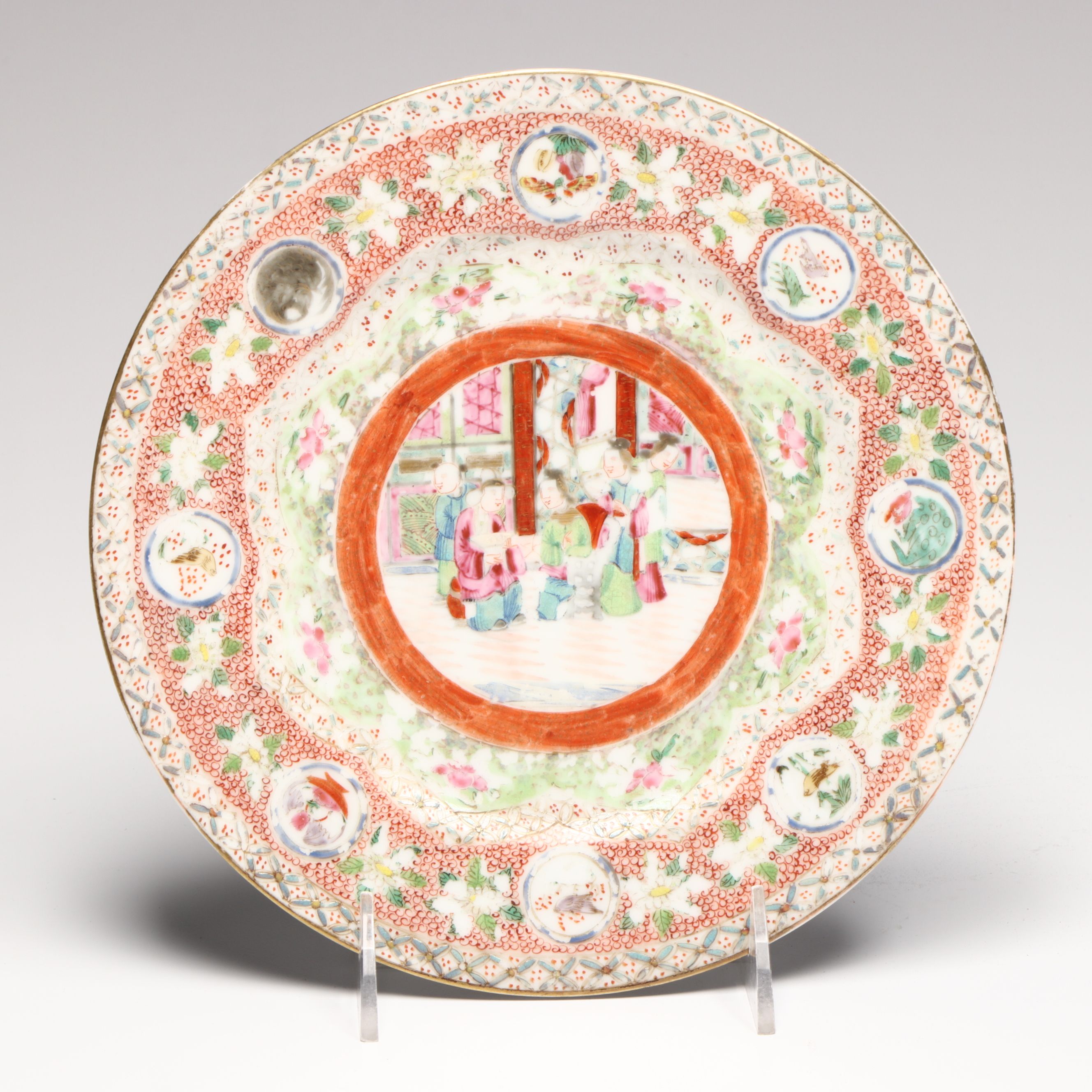 Chinese Export Famille Verte Porcelain Plates