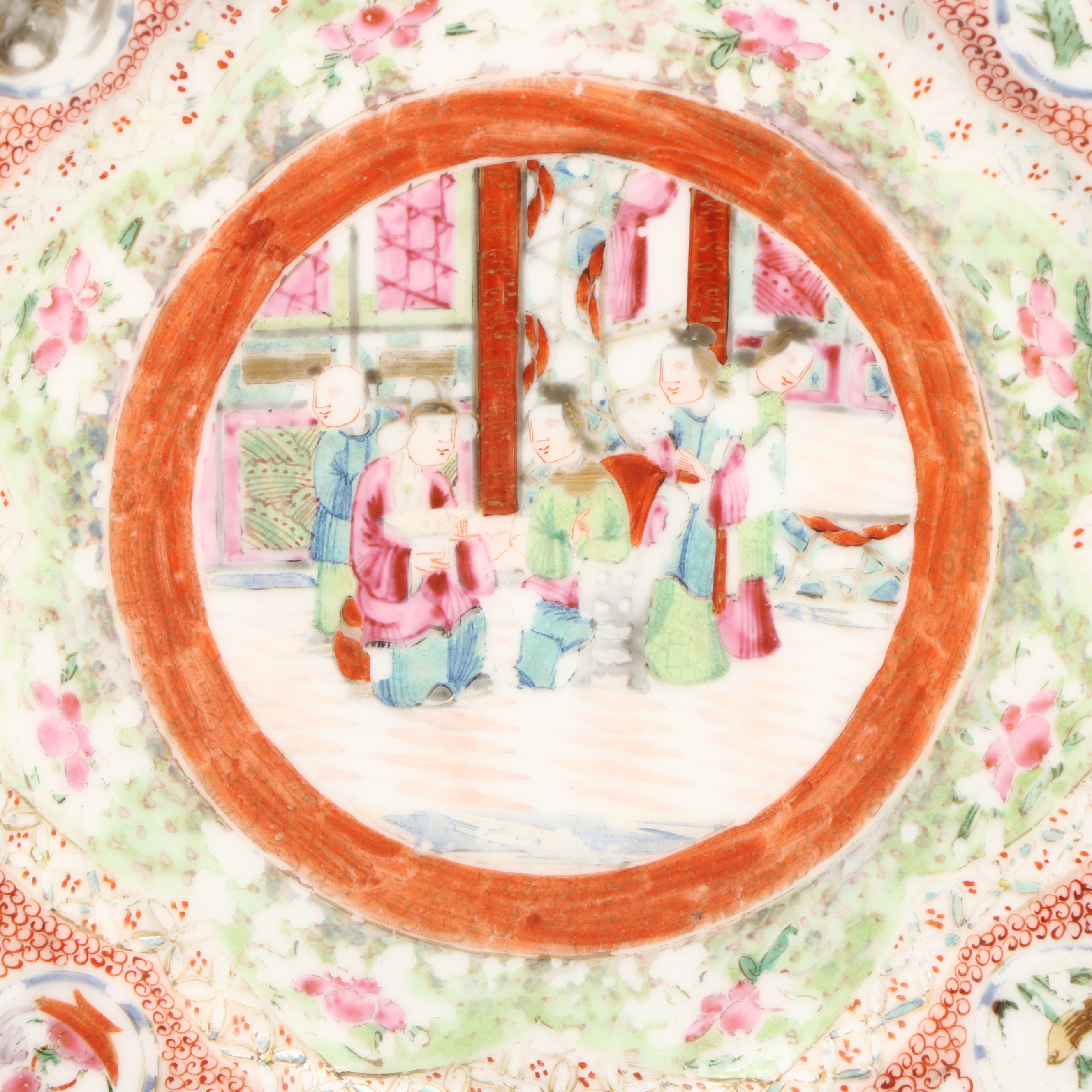 Chinese Export Famille Verte Porcelain Plates