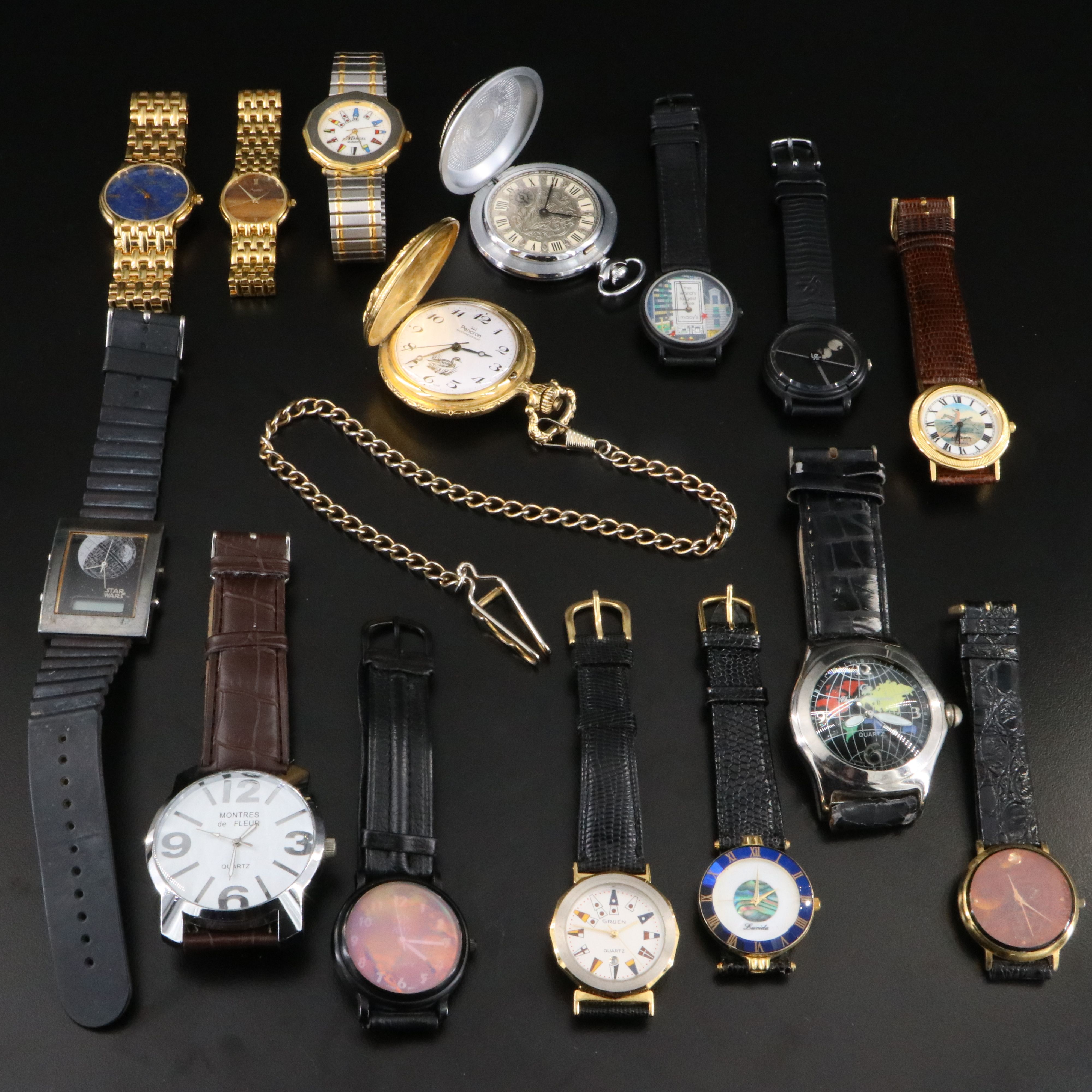 Collection of Watches Featuring Perry Ellis and Charles Raymond
