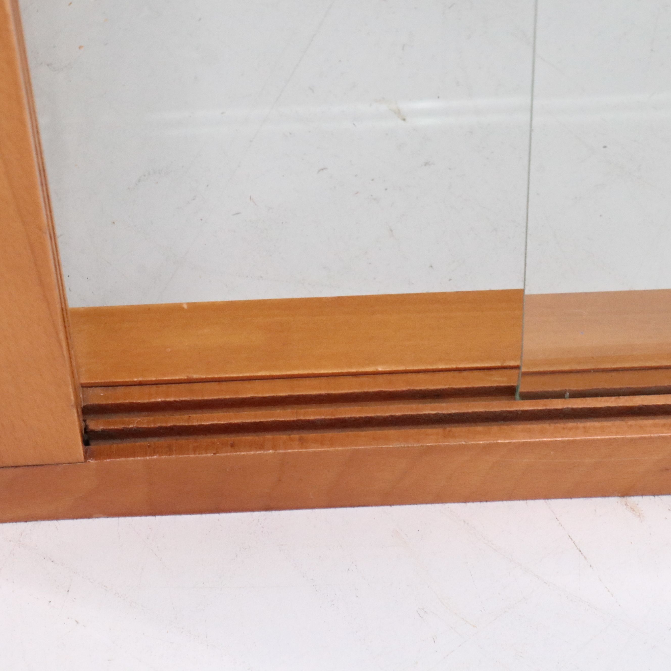 The Waddell Co. Art Deco Style Wood and Glass Display Cabinets