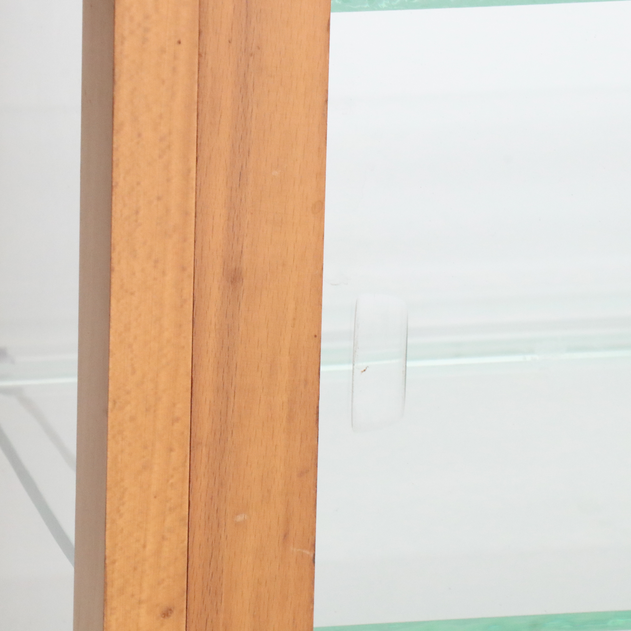 The Waddell Co. Art Deco Style Wood and Glass Display Cabinets