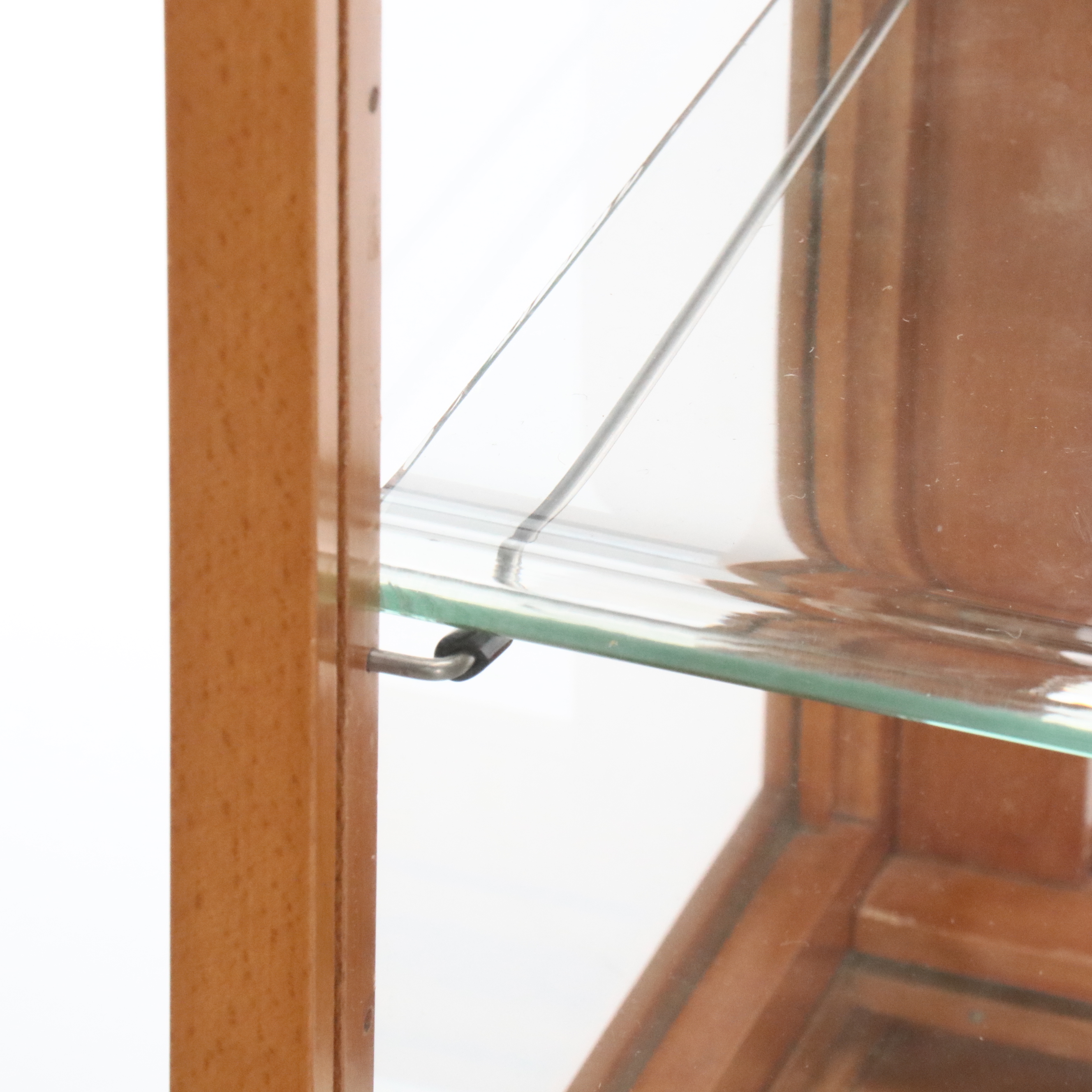 The Waddell Co. Art Deco Style Wood and Glass Display Cabinets