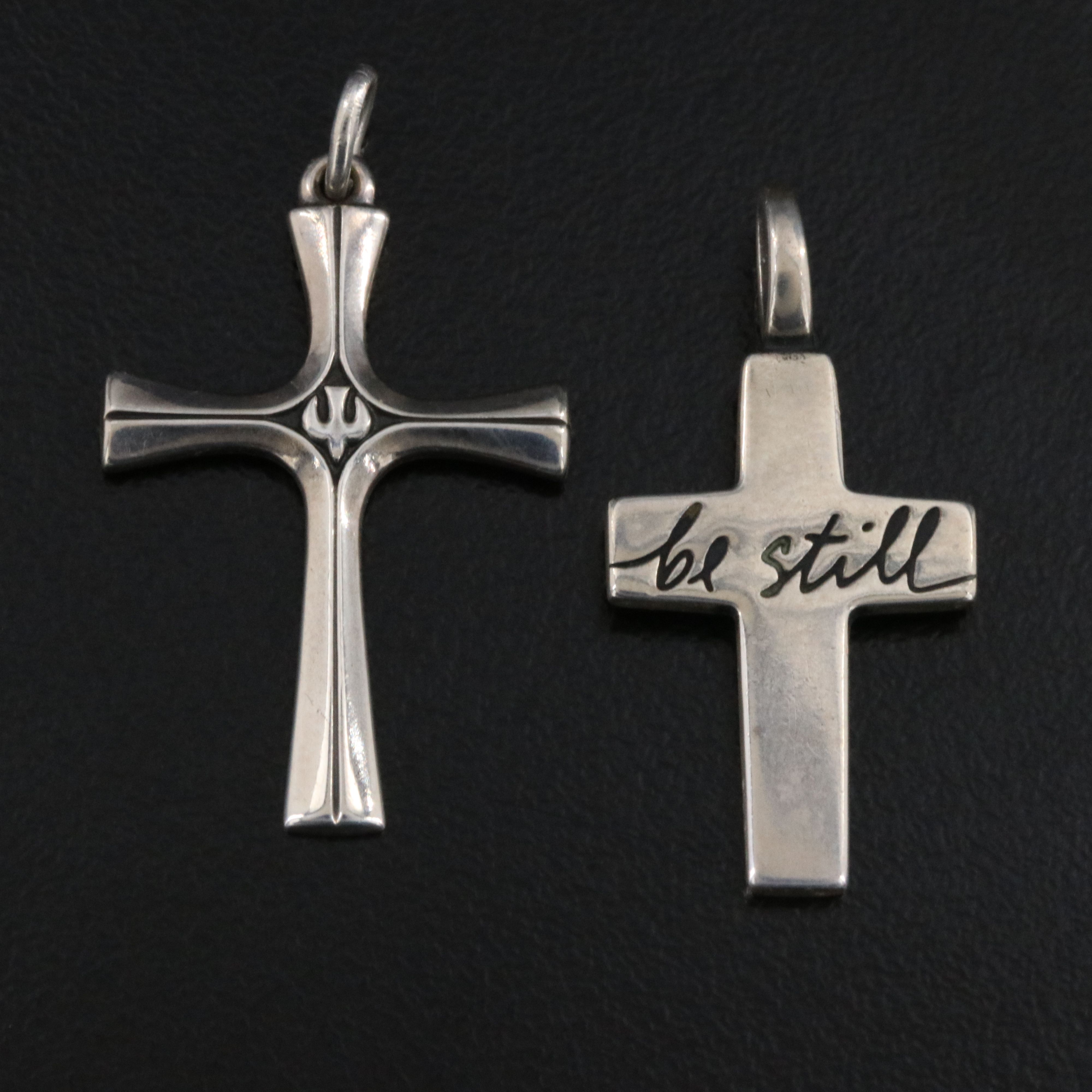 James Avery La Primavera and Be Still Cross Pendant
