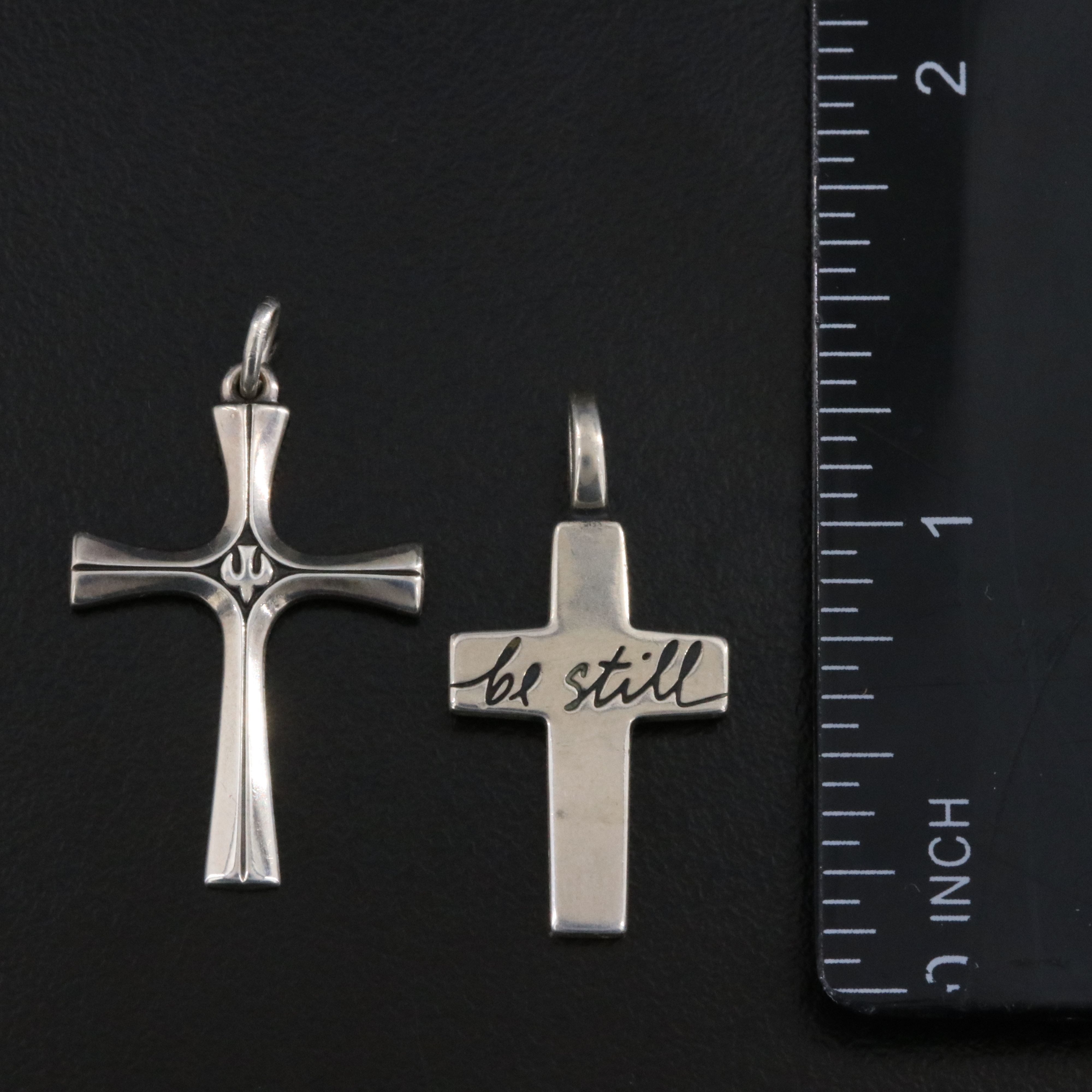 James Avery La Primavera and Be Still Cross Pendant