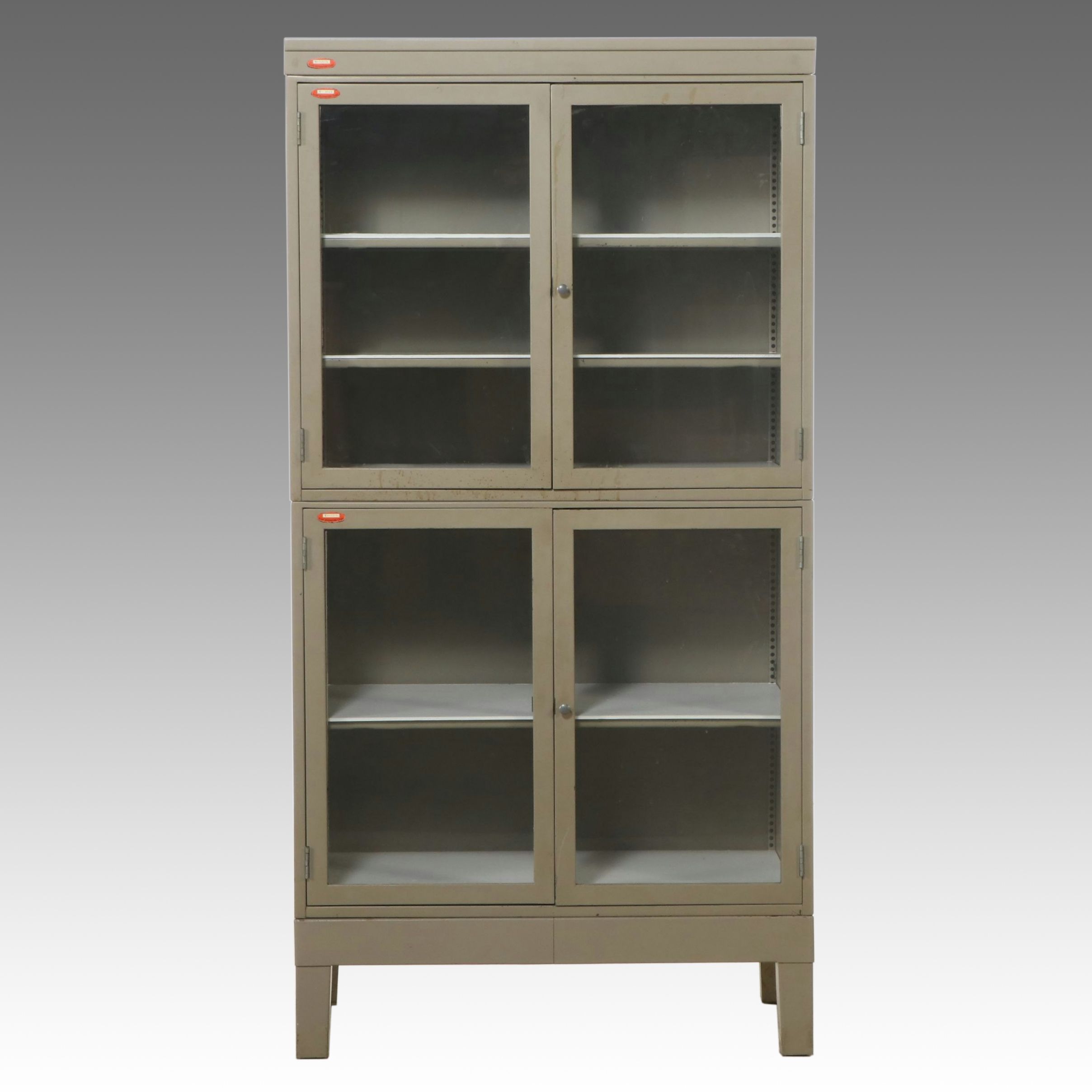 Cincinnati Gas & Electric Industrial Steel Laboratory Cabinet, Mid-20th C.