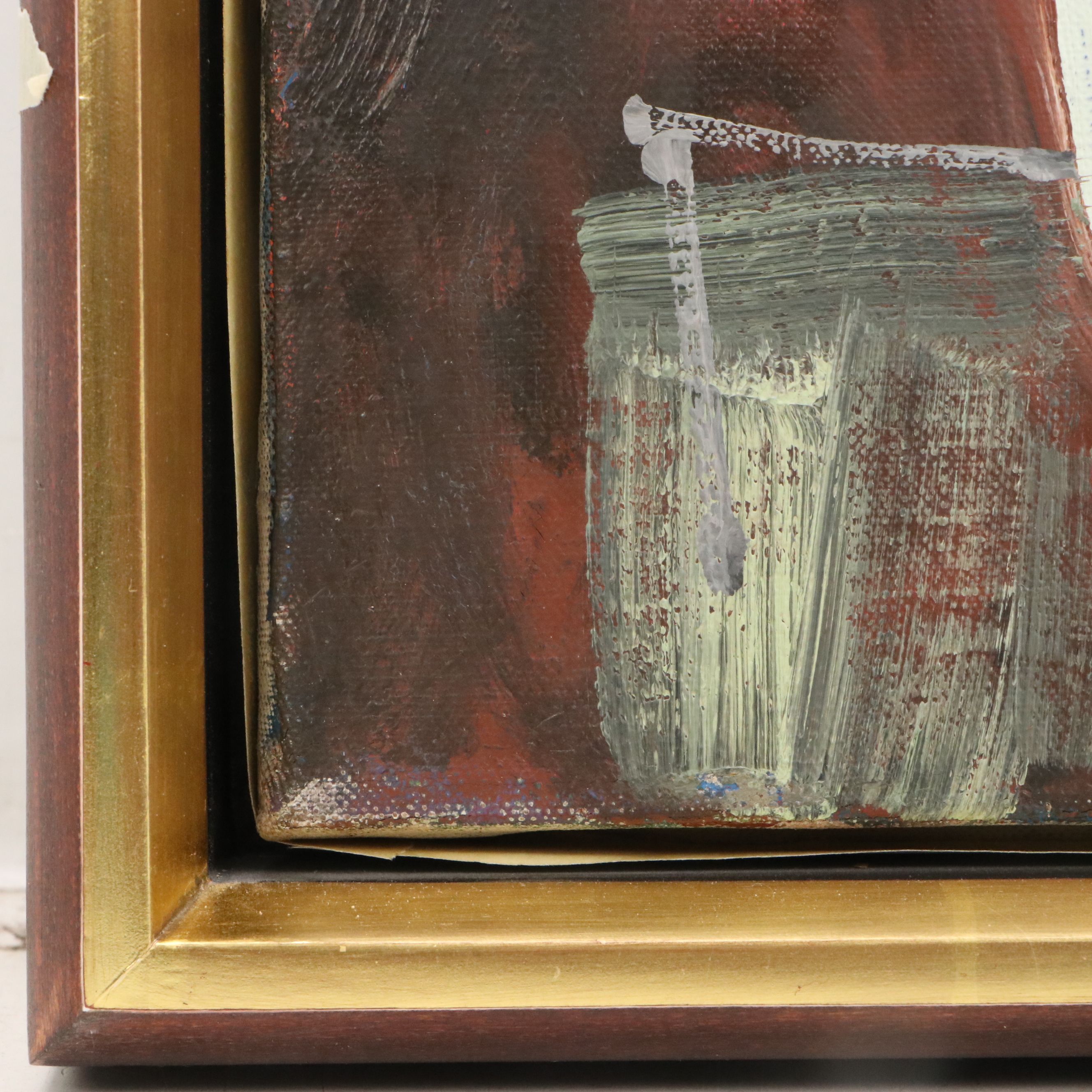 Byron Browne Oil Painting "Seated Figure," 1958