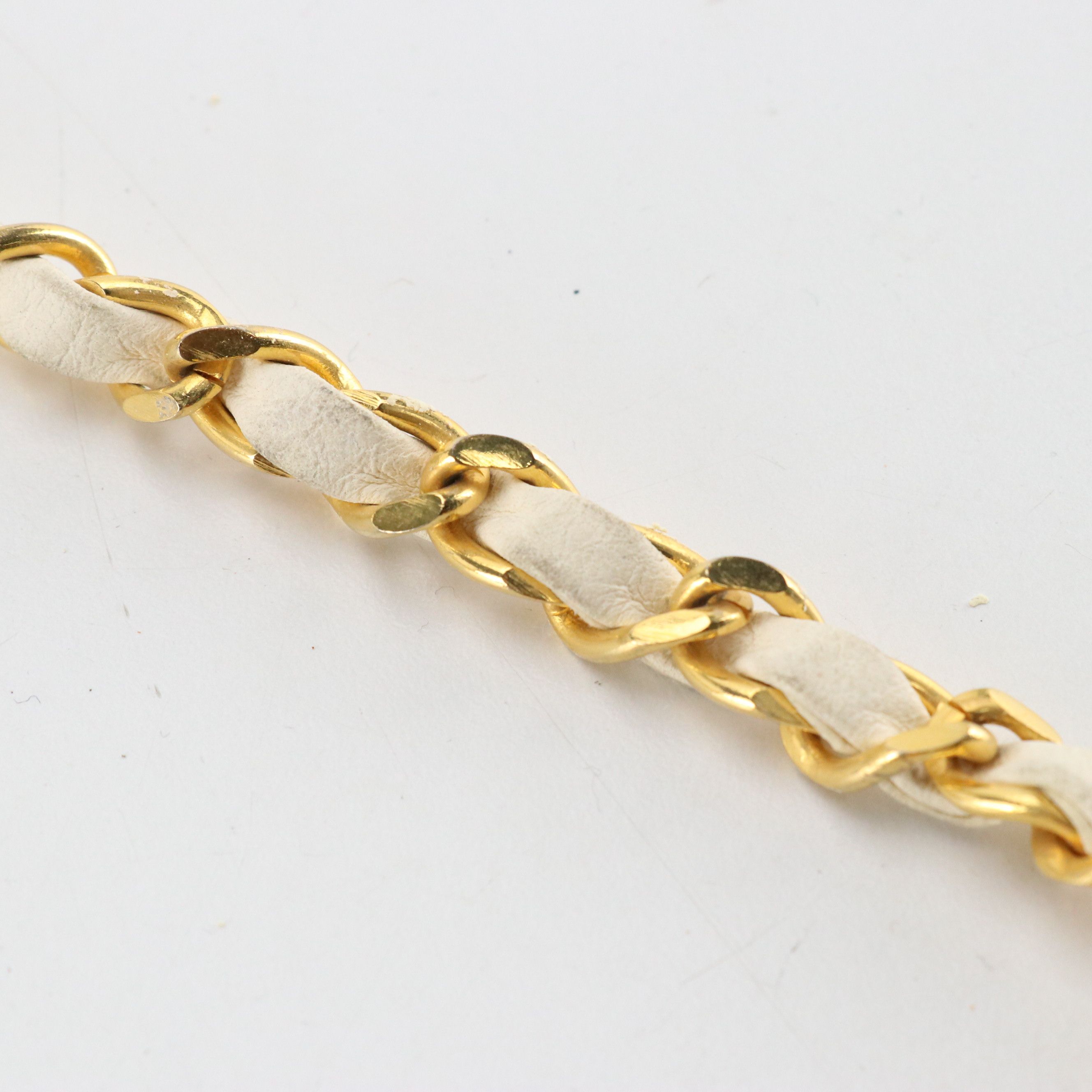 Chanel Full Flap White Lambskin Leather Diamond Stitched Shoulder Bag, 1980's