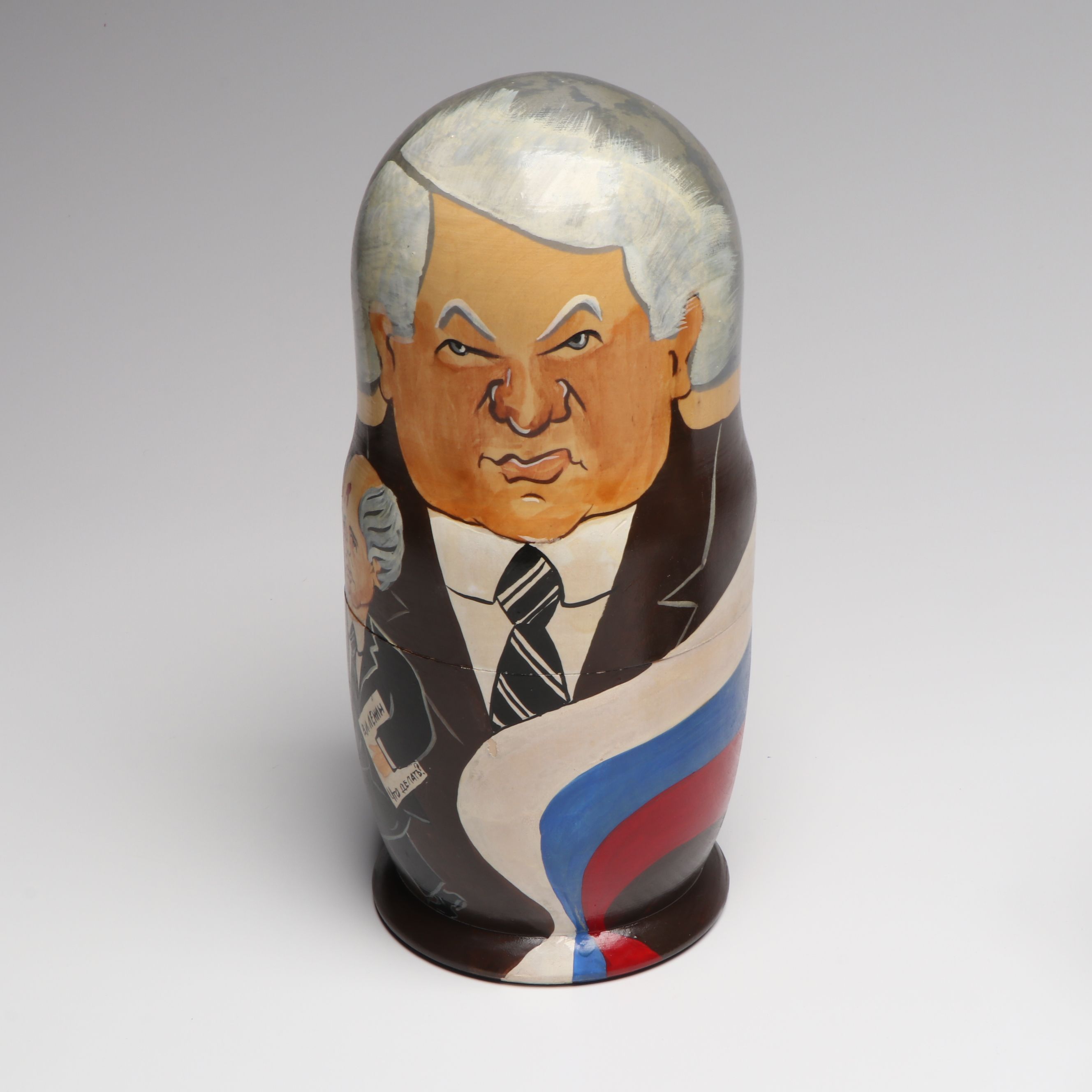Russian Political Figure Wooden Nesting Dolls