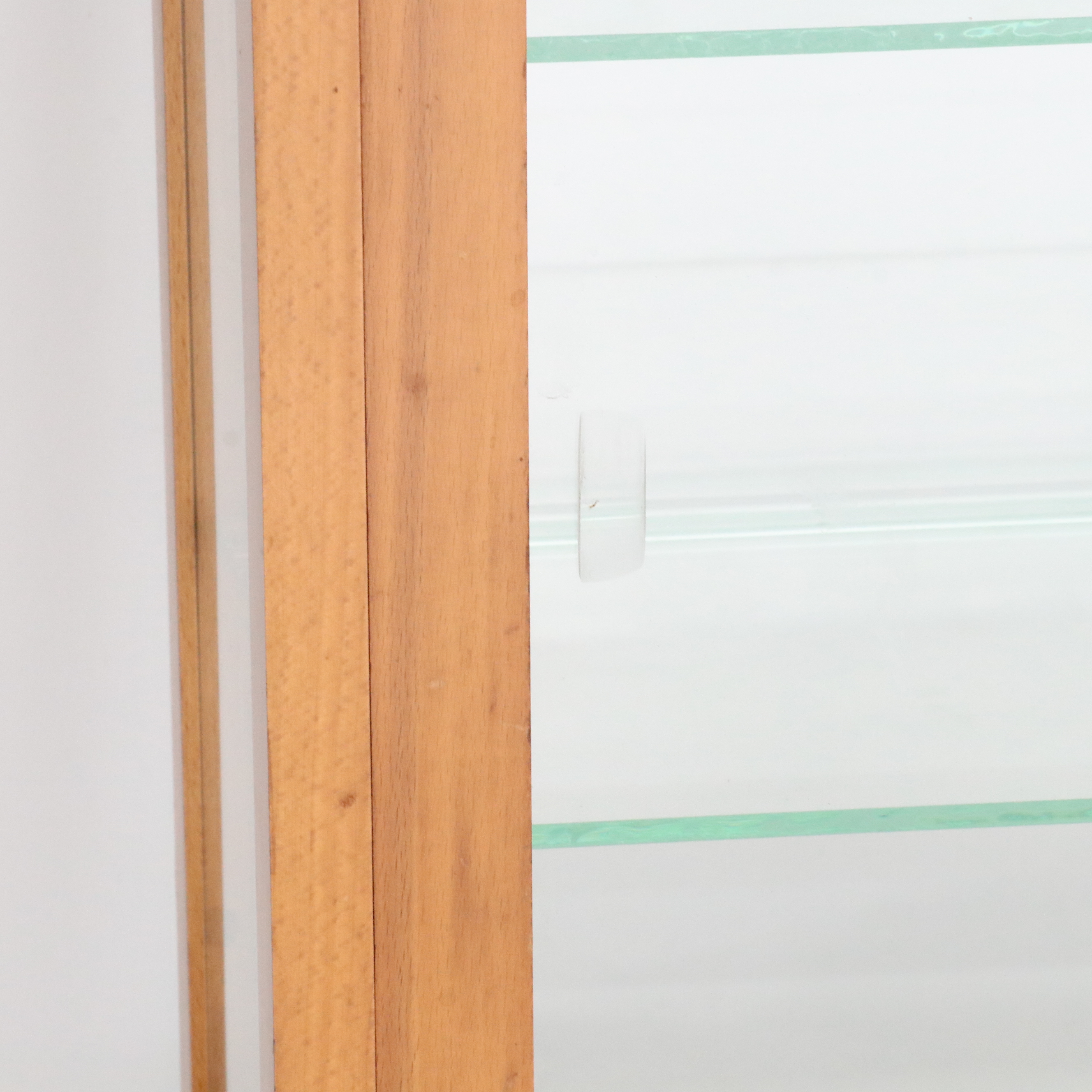 The Waddell Co. Art Deco Style Wood and Glass Display Cabinets