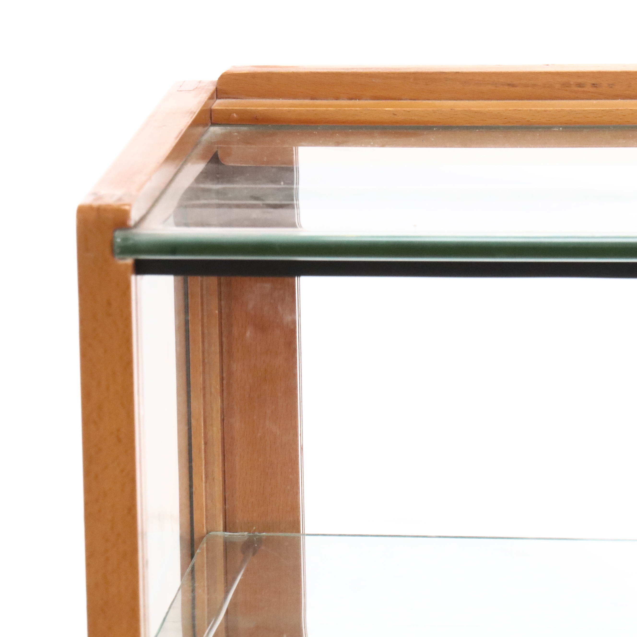 The Waddell Co. Art Deco Style Wood and Glass Display Cabinets