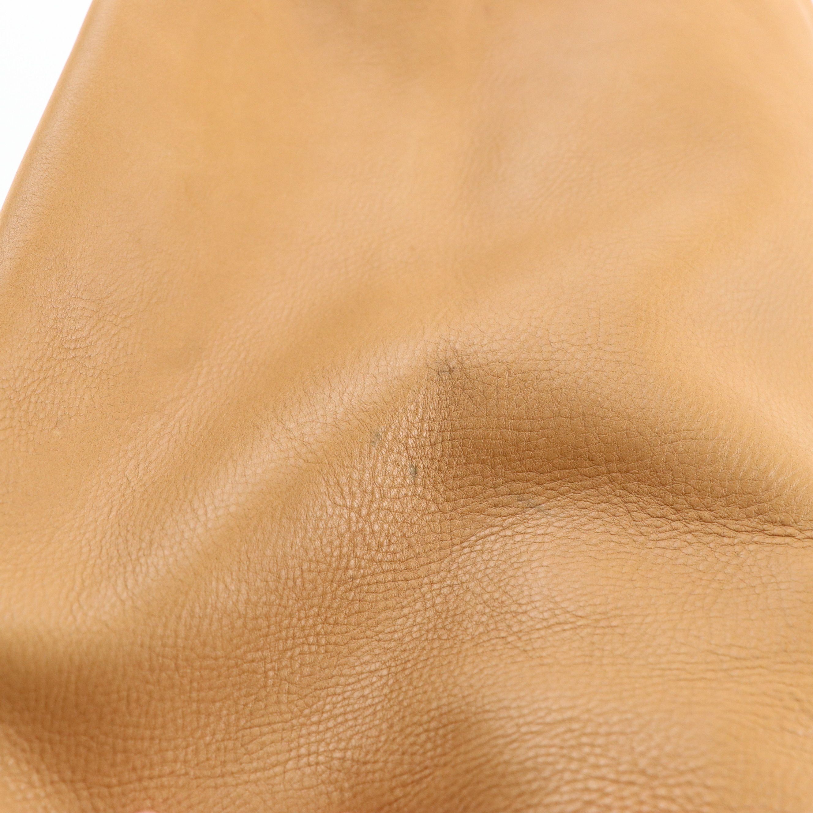 Celine Flap-Lock Handbag in Tan Calfskin Leather