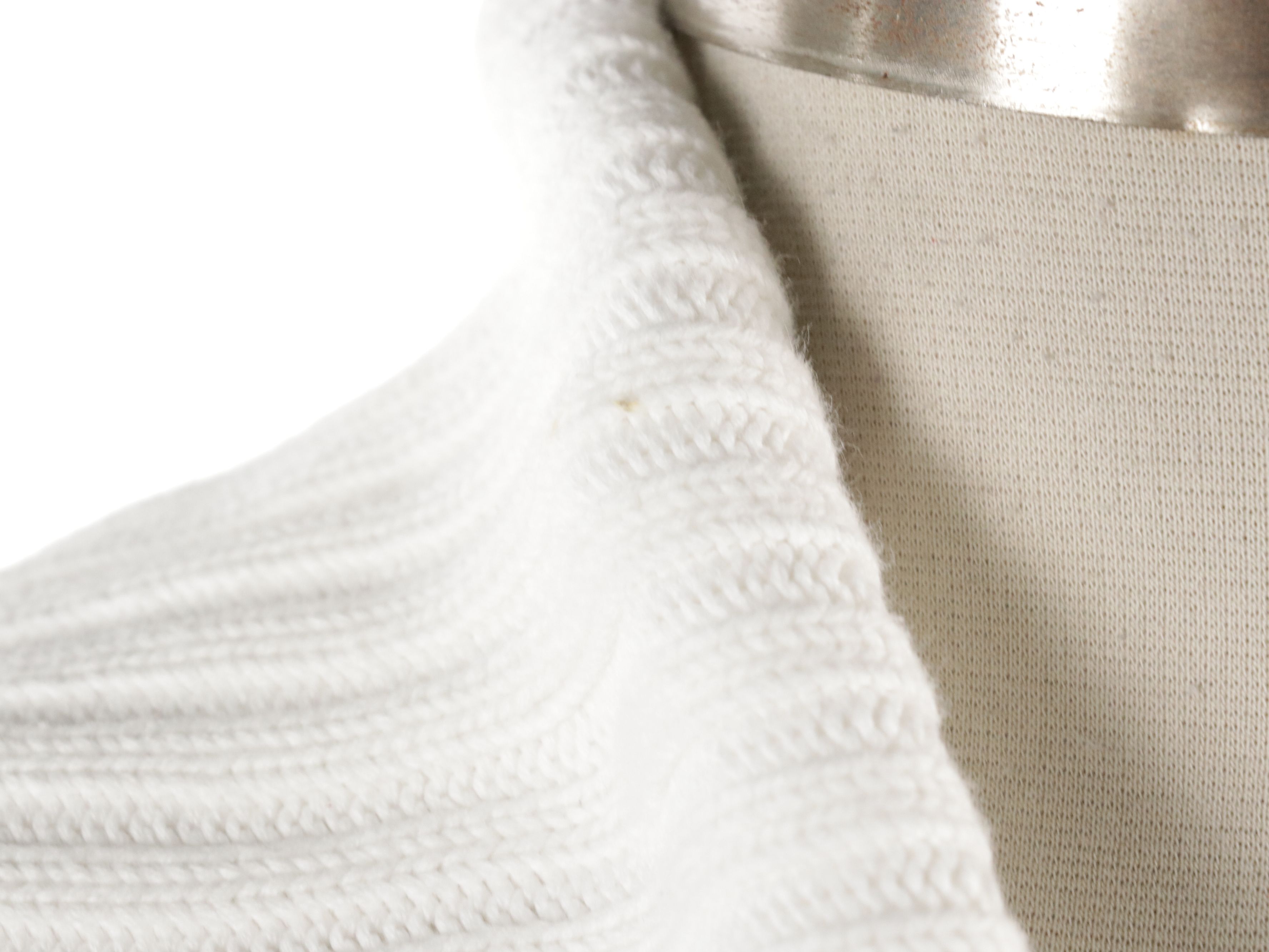 Lauren Ralph Lauren White Knit Cotton Shawl Collar Cardigan