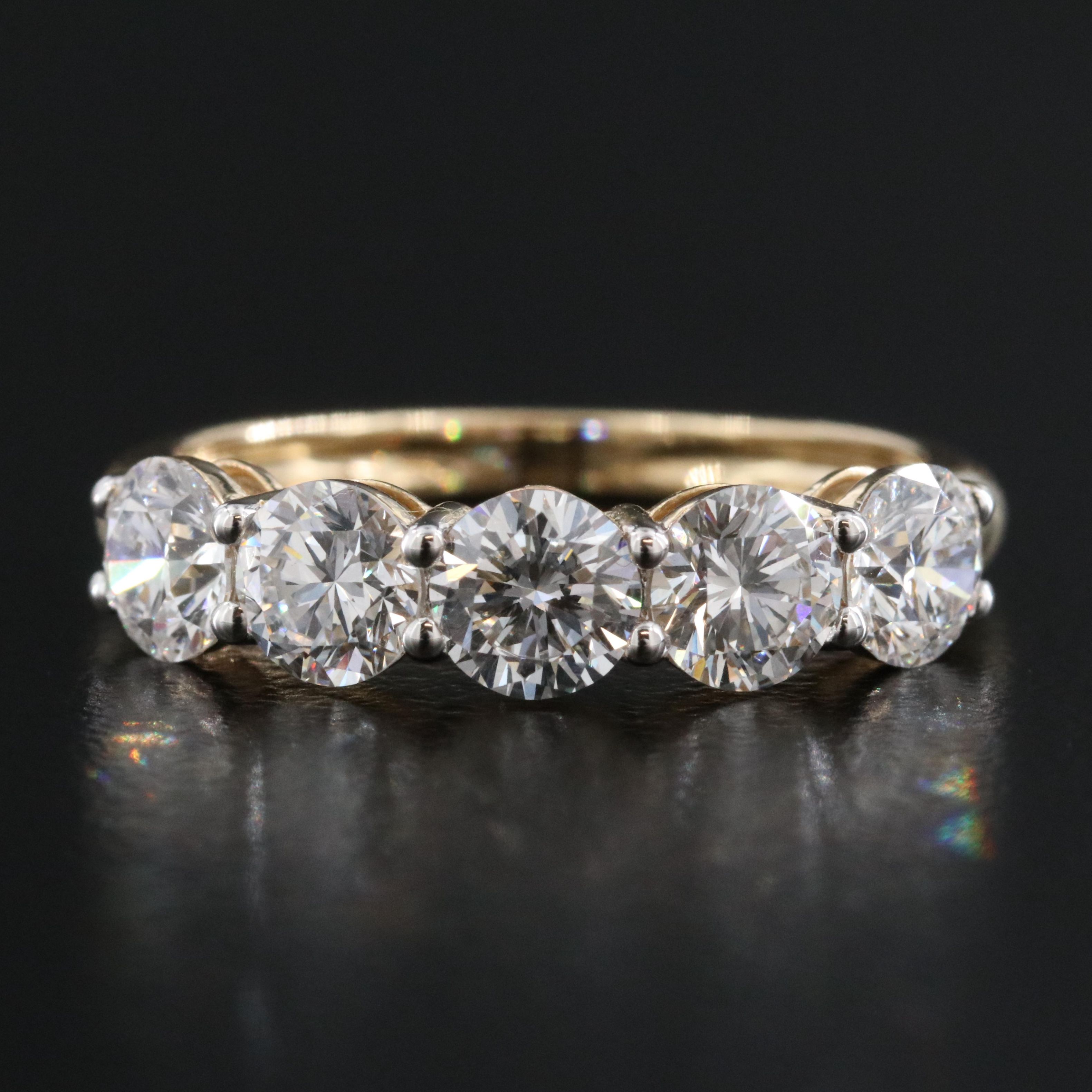 14K 1.82 CTW Lab Grown Diamond Band