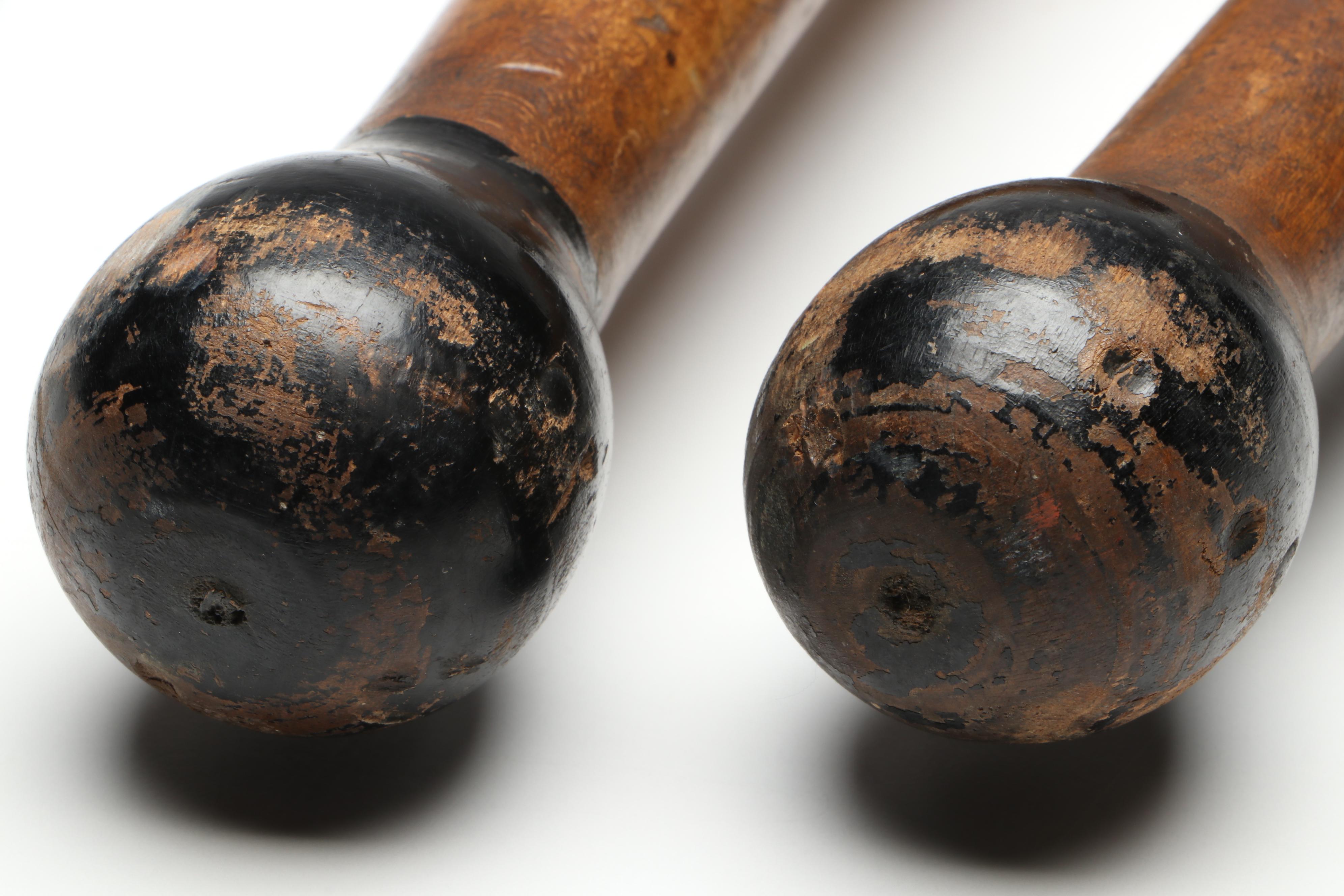 Painted Wooden Juggling Pins, 2 Pounds