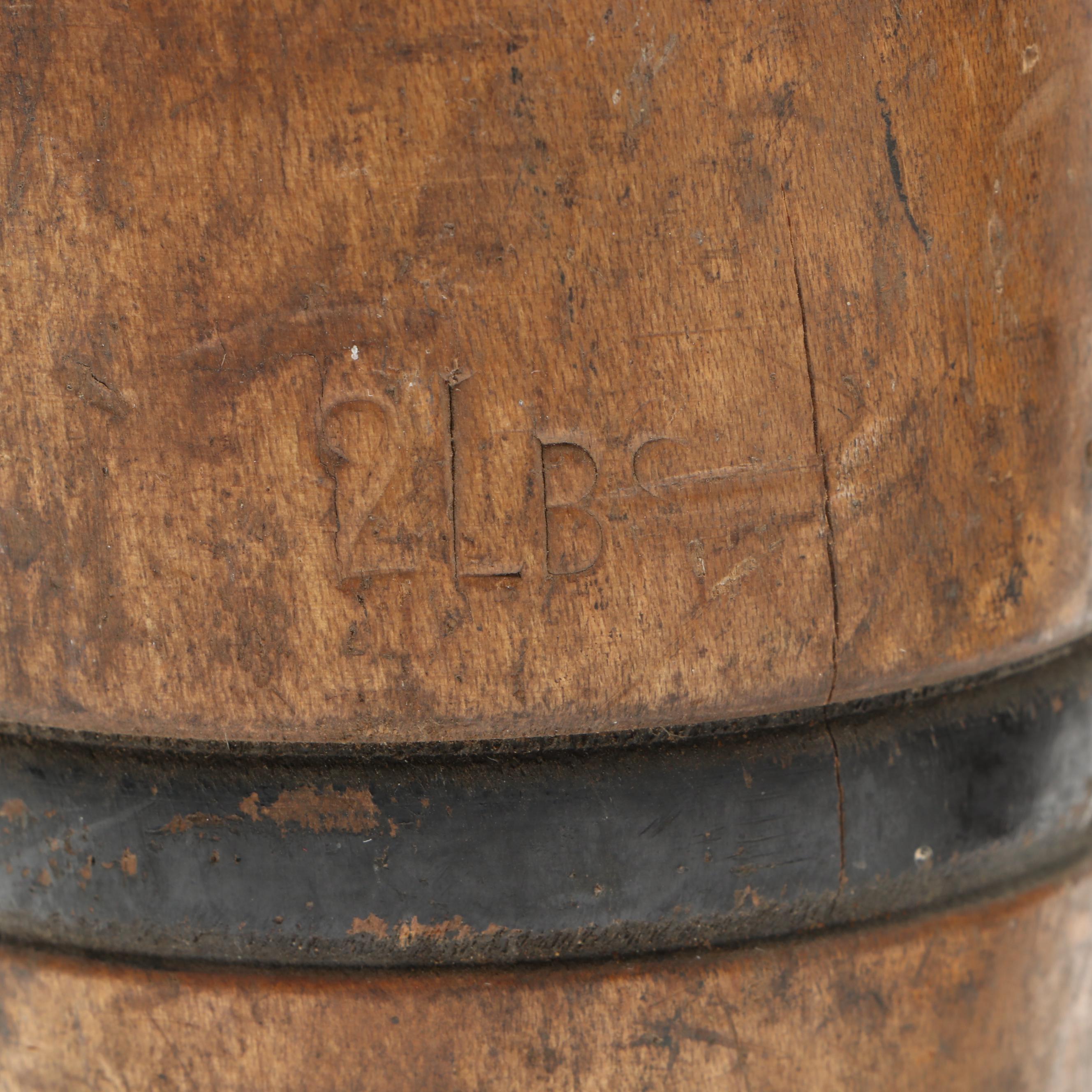 Painted Wooden Juggling Pins, 2 Pounds