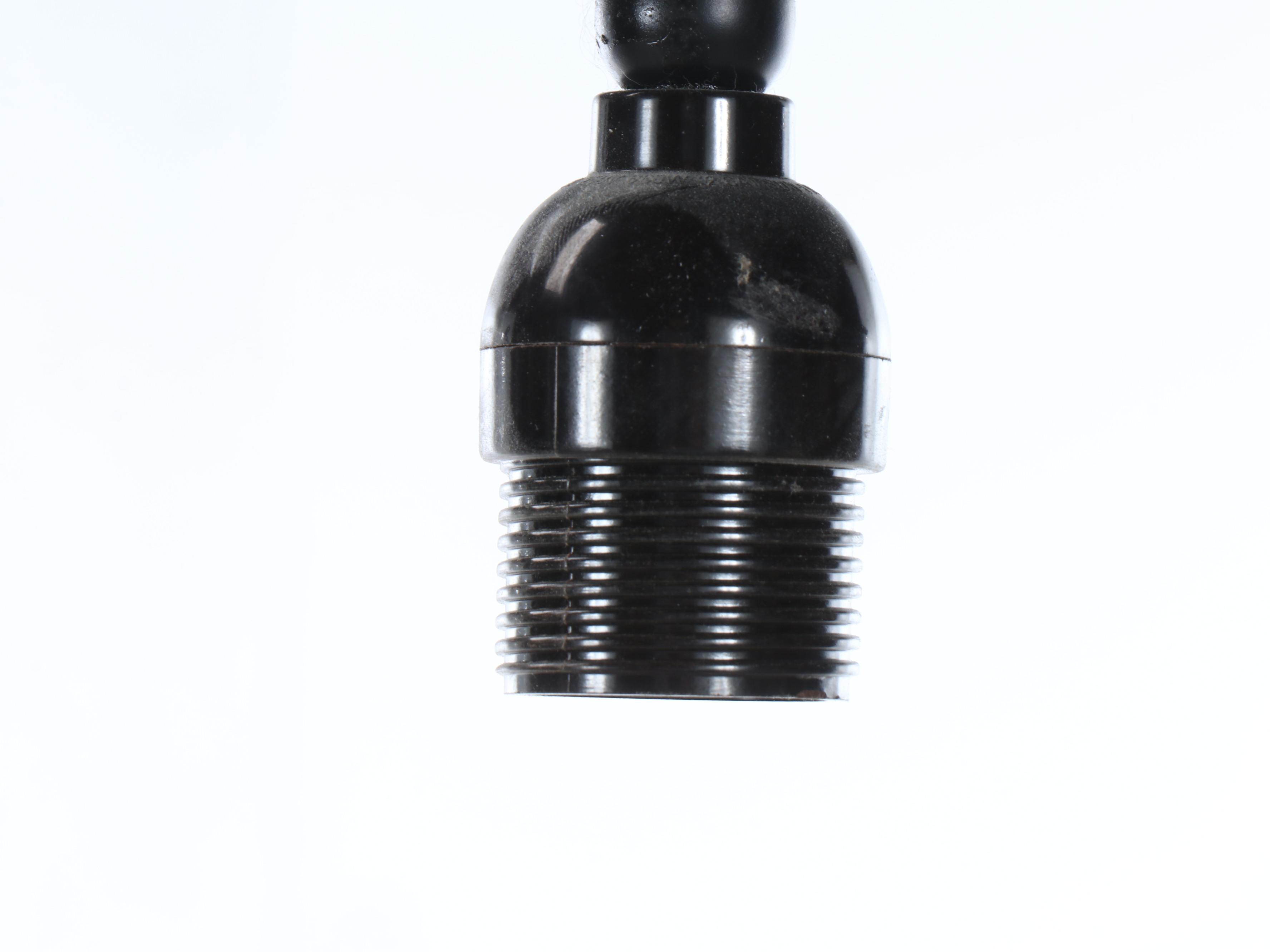 Postmodern Style Bridge Arm Metal Floor and Table Lamp and Drum Shades, 2001