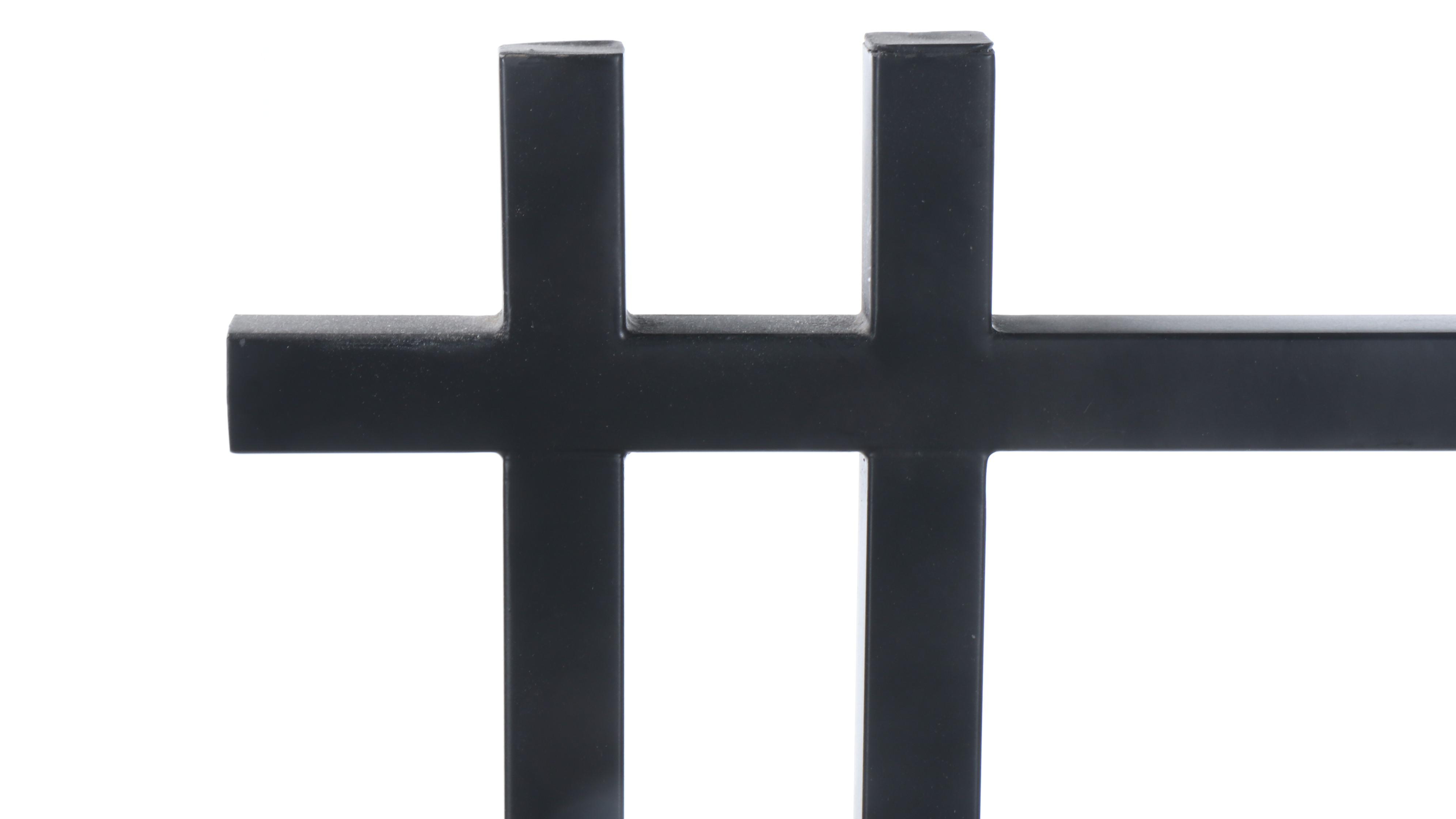 Postmodern Style Bridge Arm Metal Floor and Table Lamp and Drum Shades, 2001