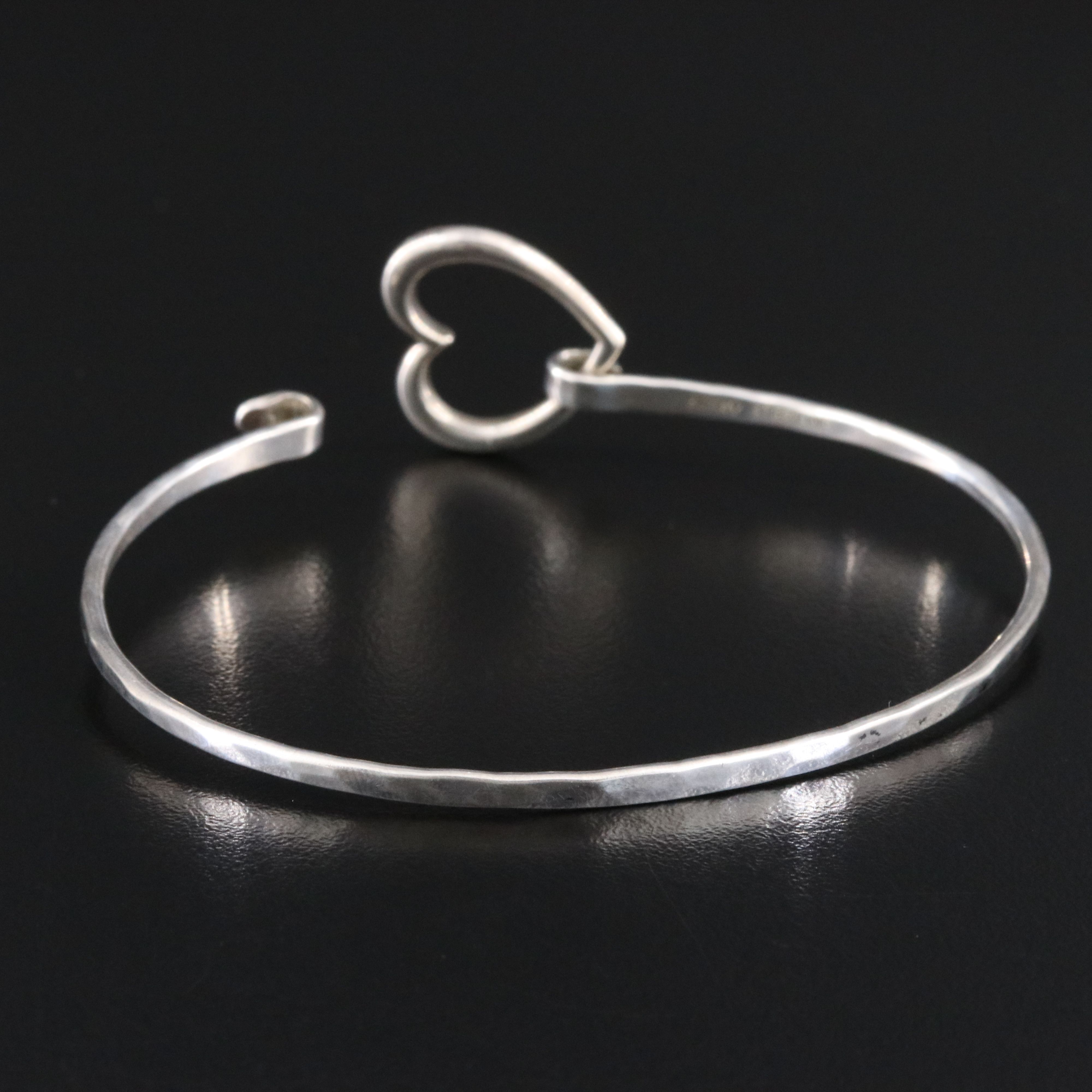 James Avery Sterling Heart Bracelet