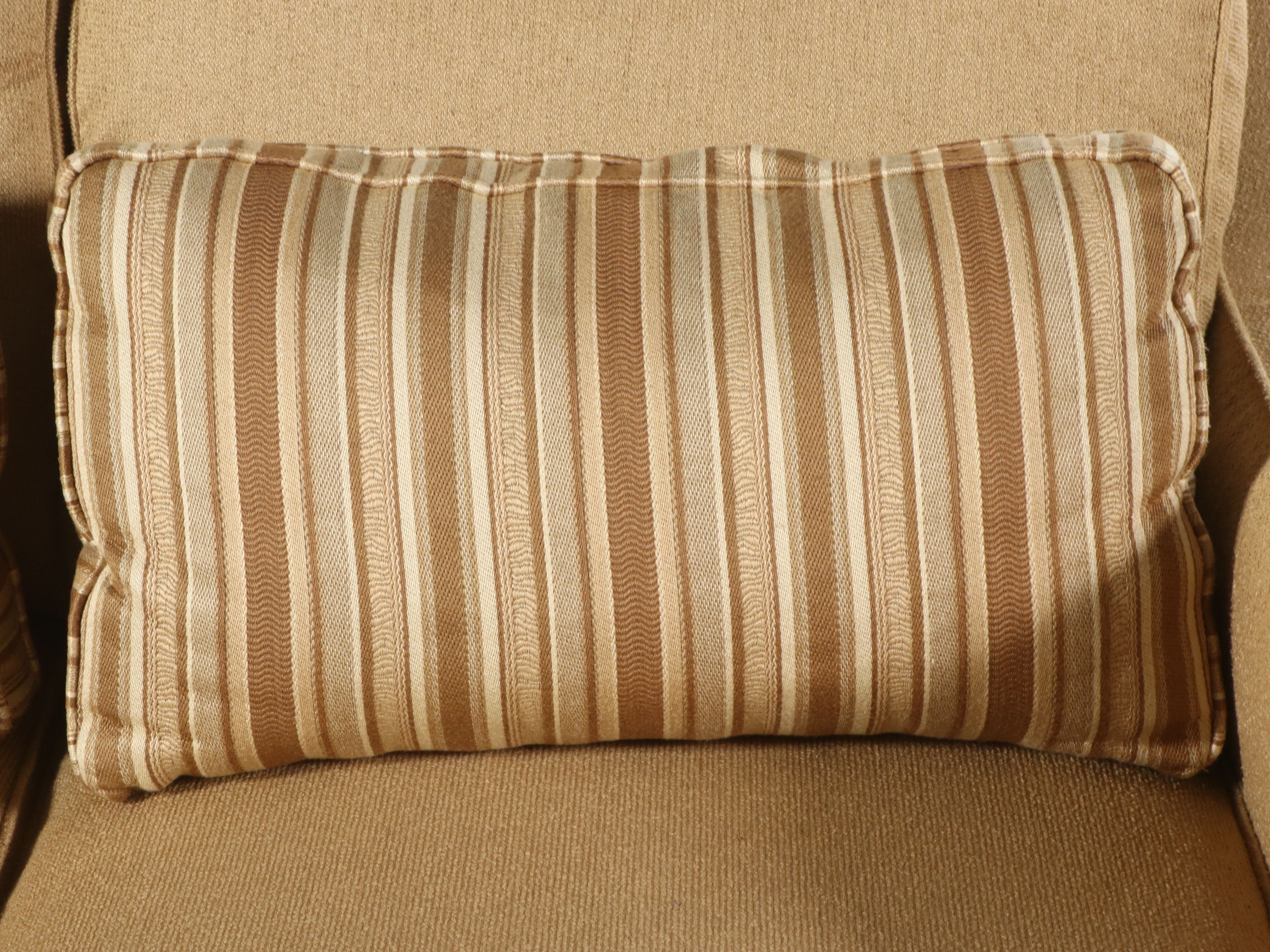 Taylor King Contemporary Upholstered Sofa with Accent Pillows