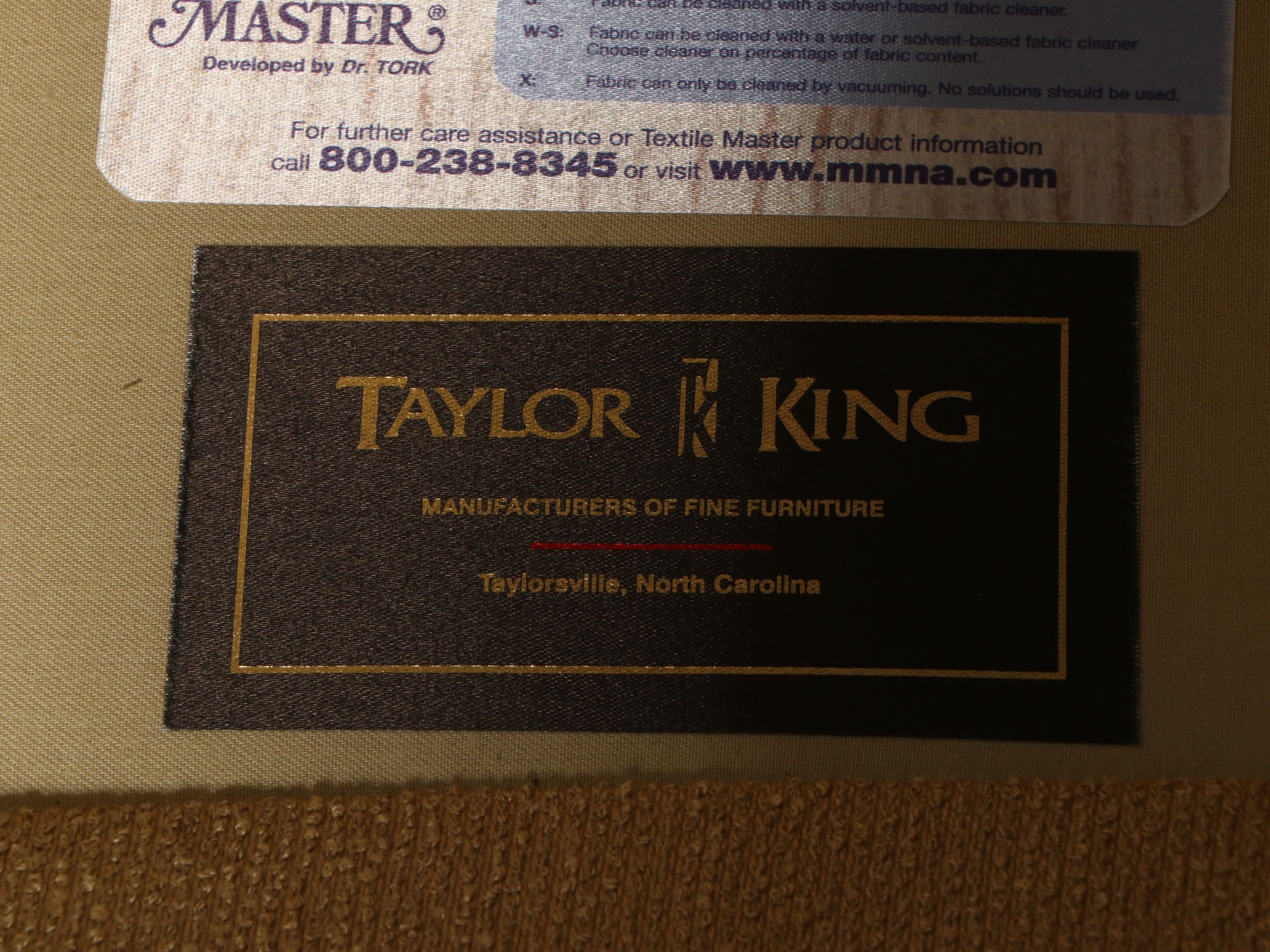 Taylor King Contemporary Upholstered Sofa with Accent Pillows