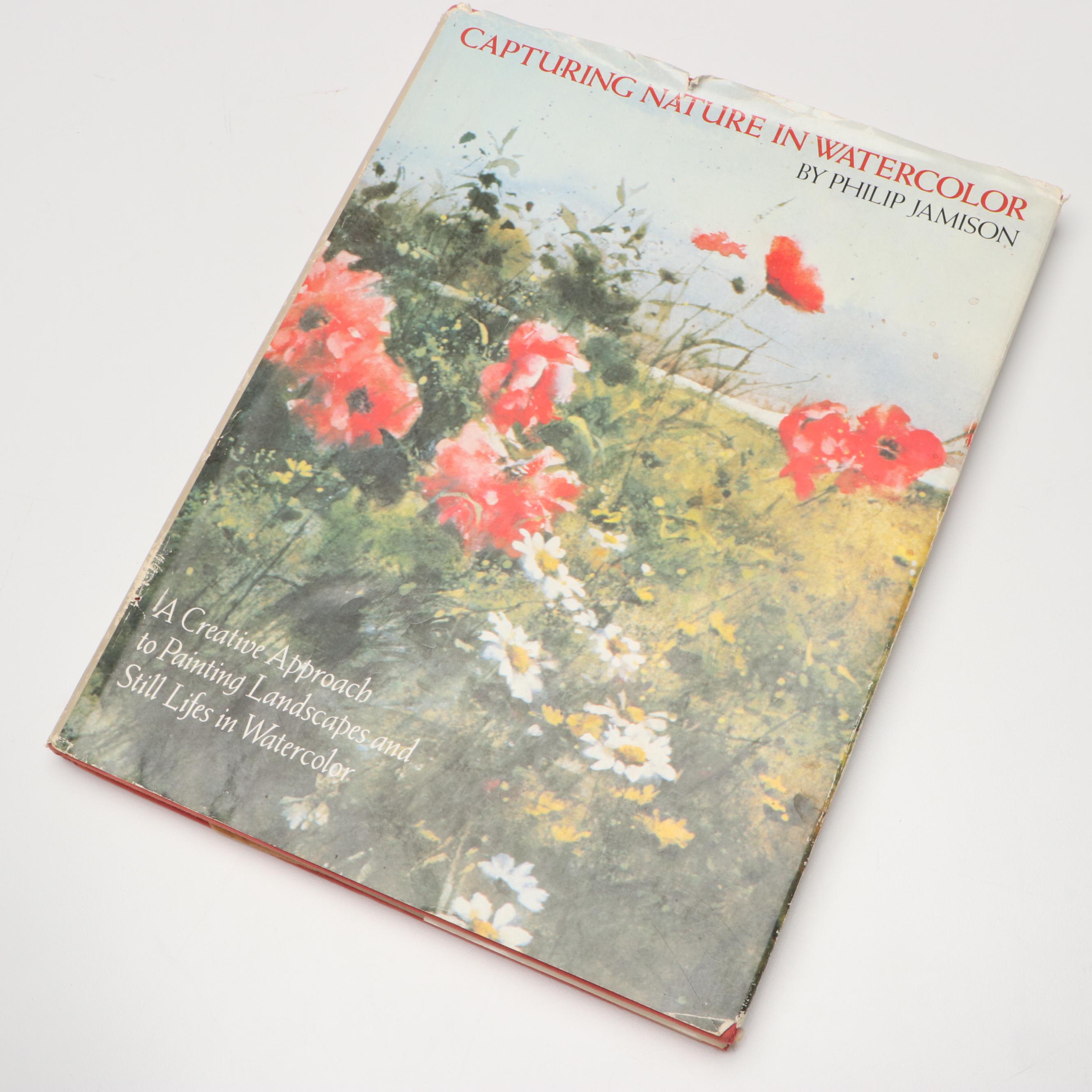 "Portrait Painting in Watercolor" Signed by Charles Reid with Other Art Books