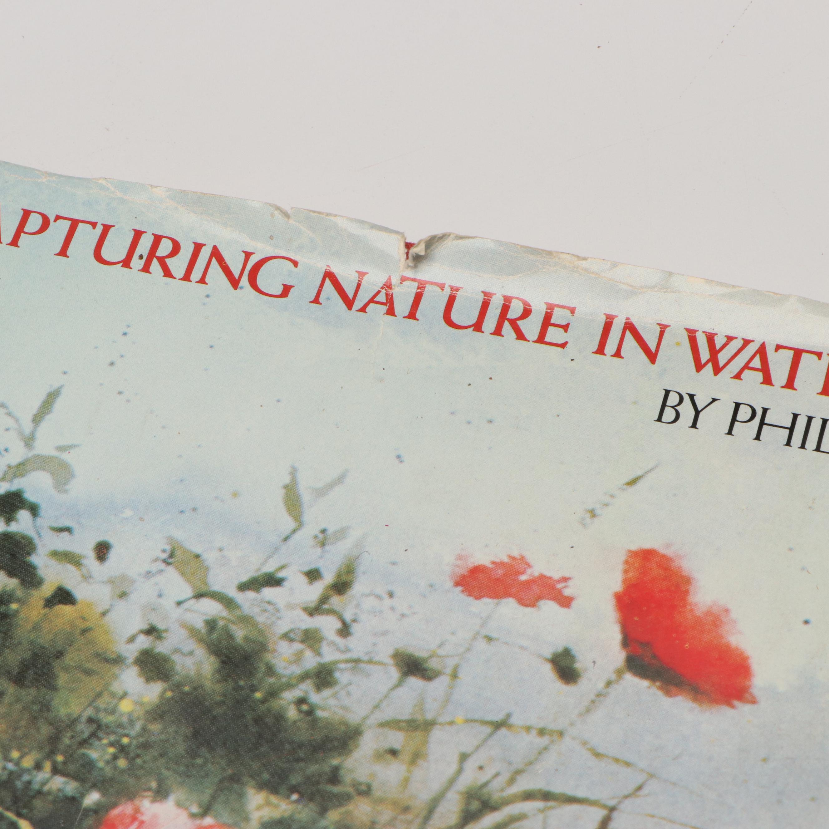 "Portrait Painting in Watercolor" Signed by Charles Reid with Other Art Books