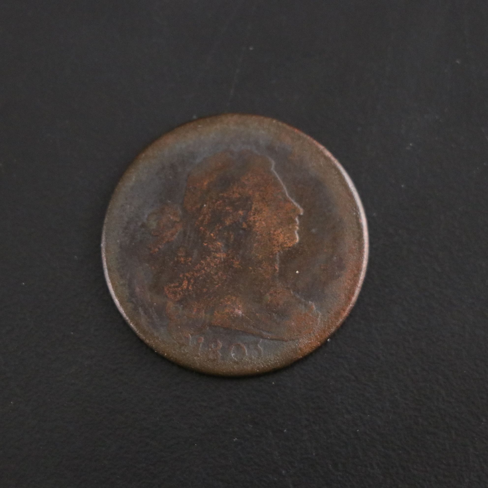 1803 Draped Bust One Cent Coin, Early 19th Century