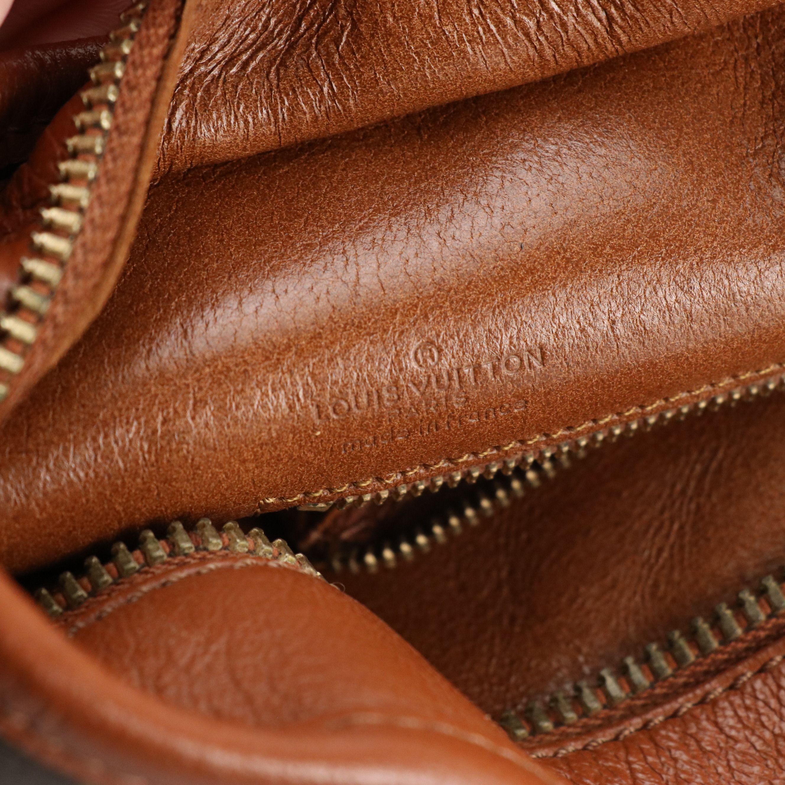 Louis Vuitton Sac Weekend PM Zip Tote in Monogram Canvas and Brown Leather