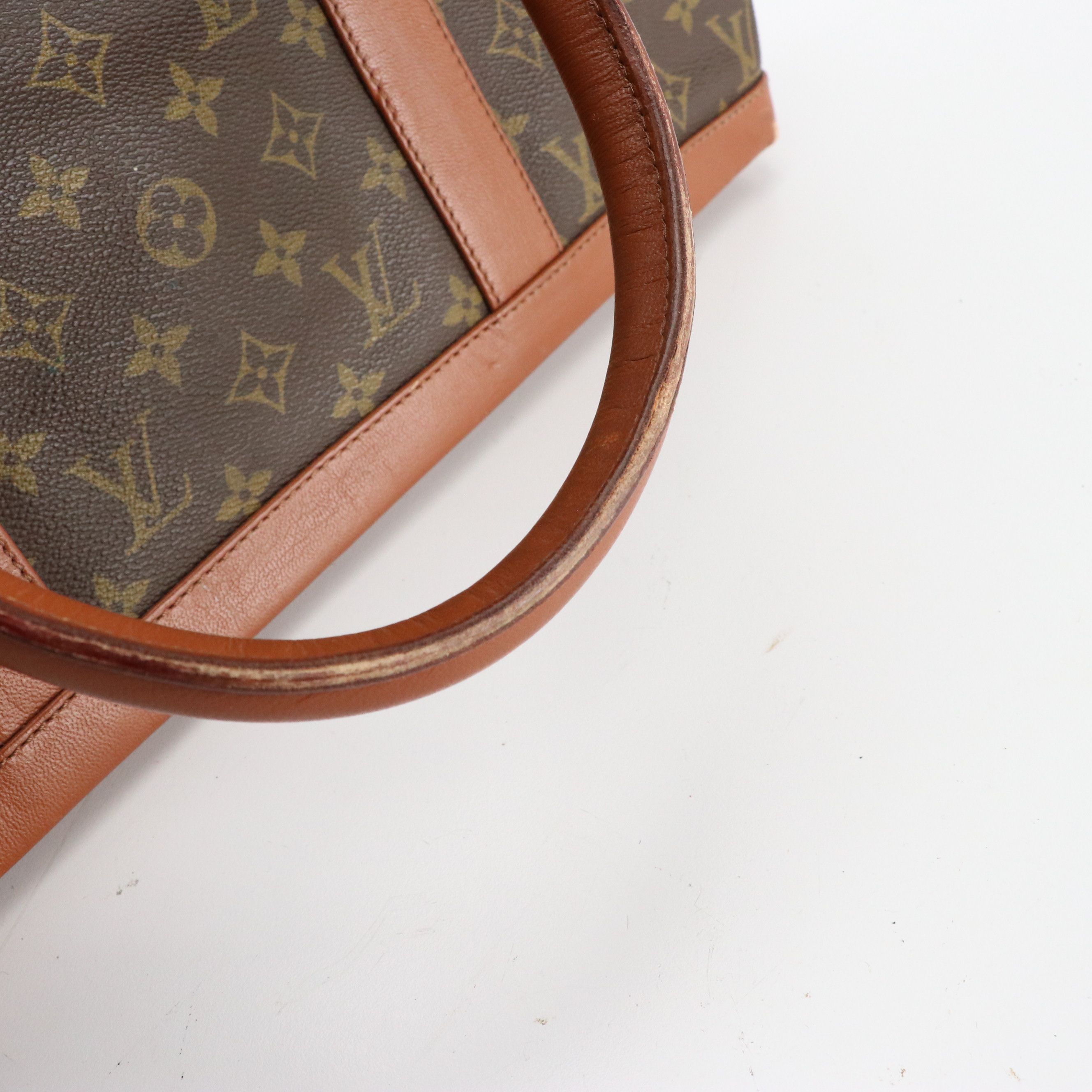 Louis Vuitton Sac Weekend PM Zip Tote in Monogram Canvas and Brown Leather